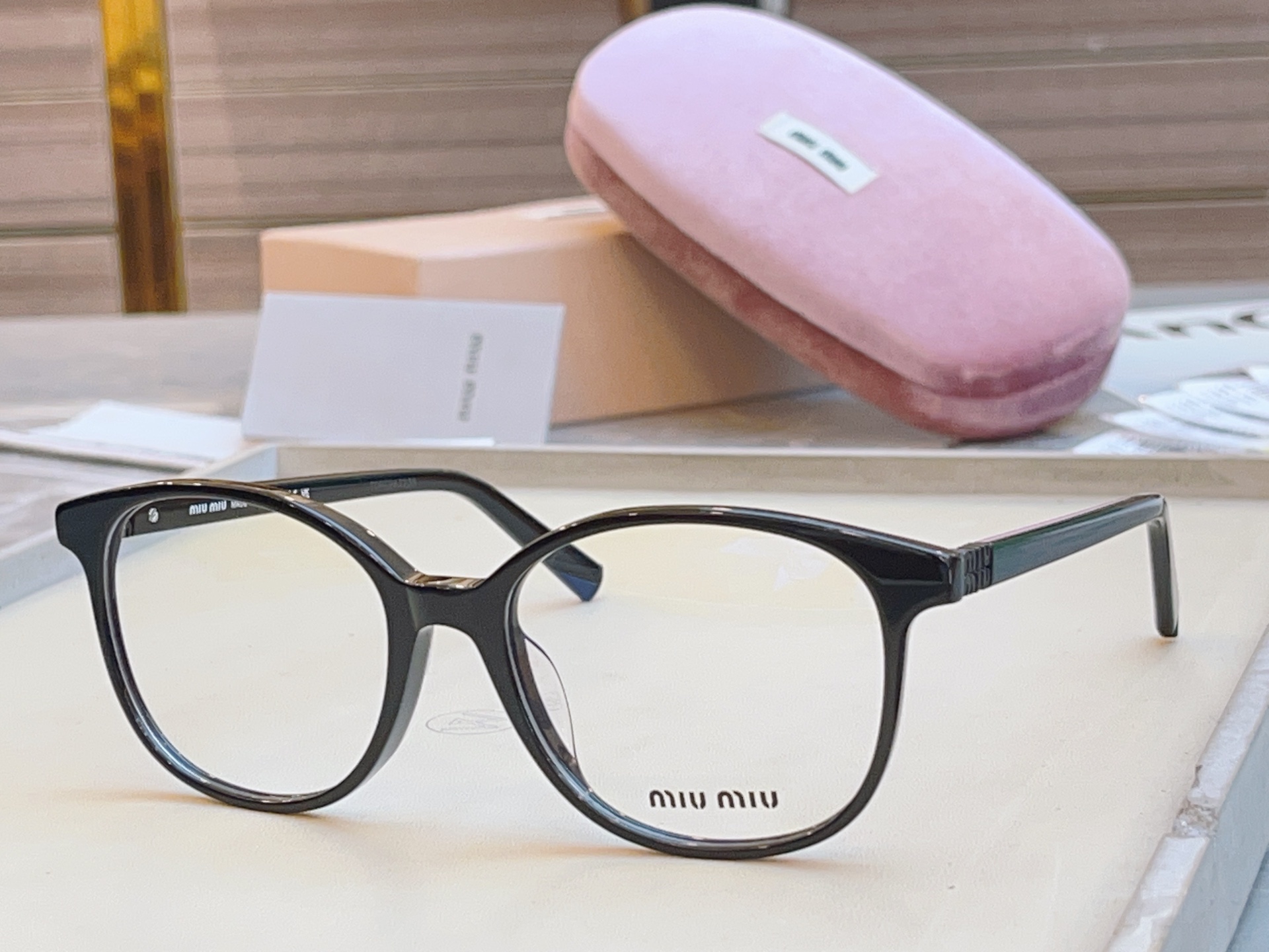 ，【MIUMI*】缪*缪新款眼镜架，Mod VMU 03W，SIZE53口17-140