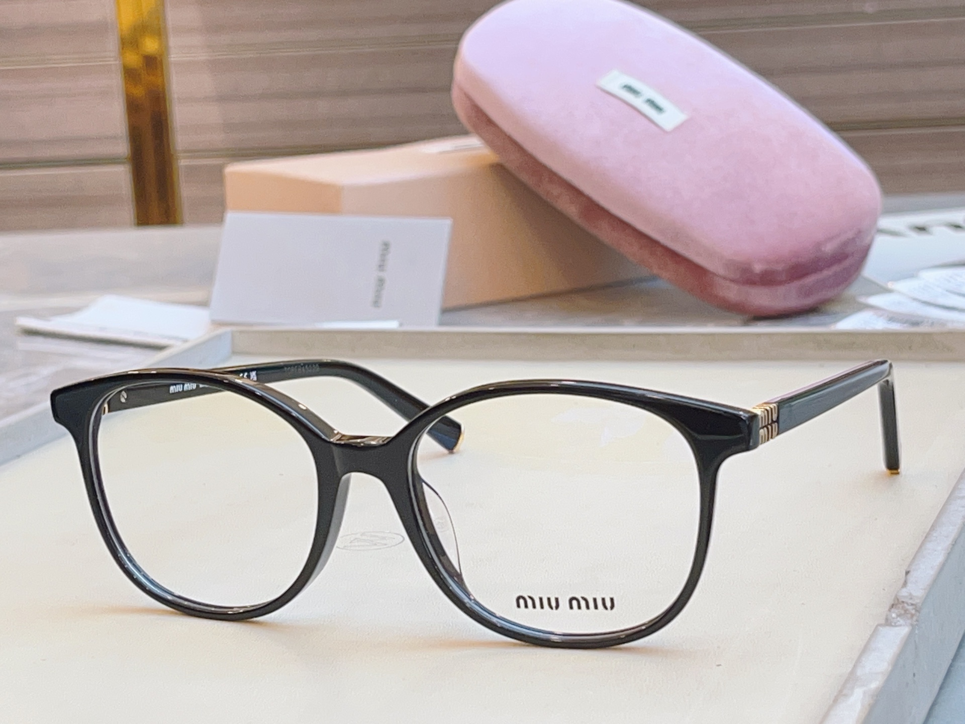 ，【MIUMI*】缪*缪新款眼镜架，Mod VMU 03W，SIZE53口17-140