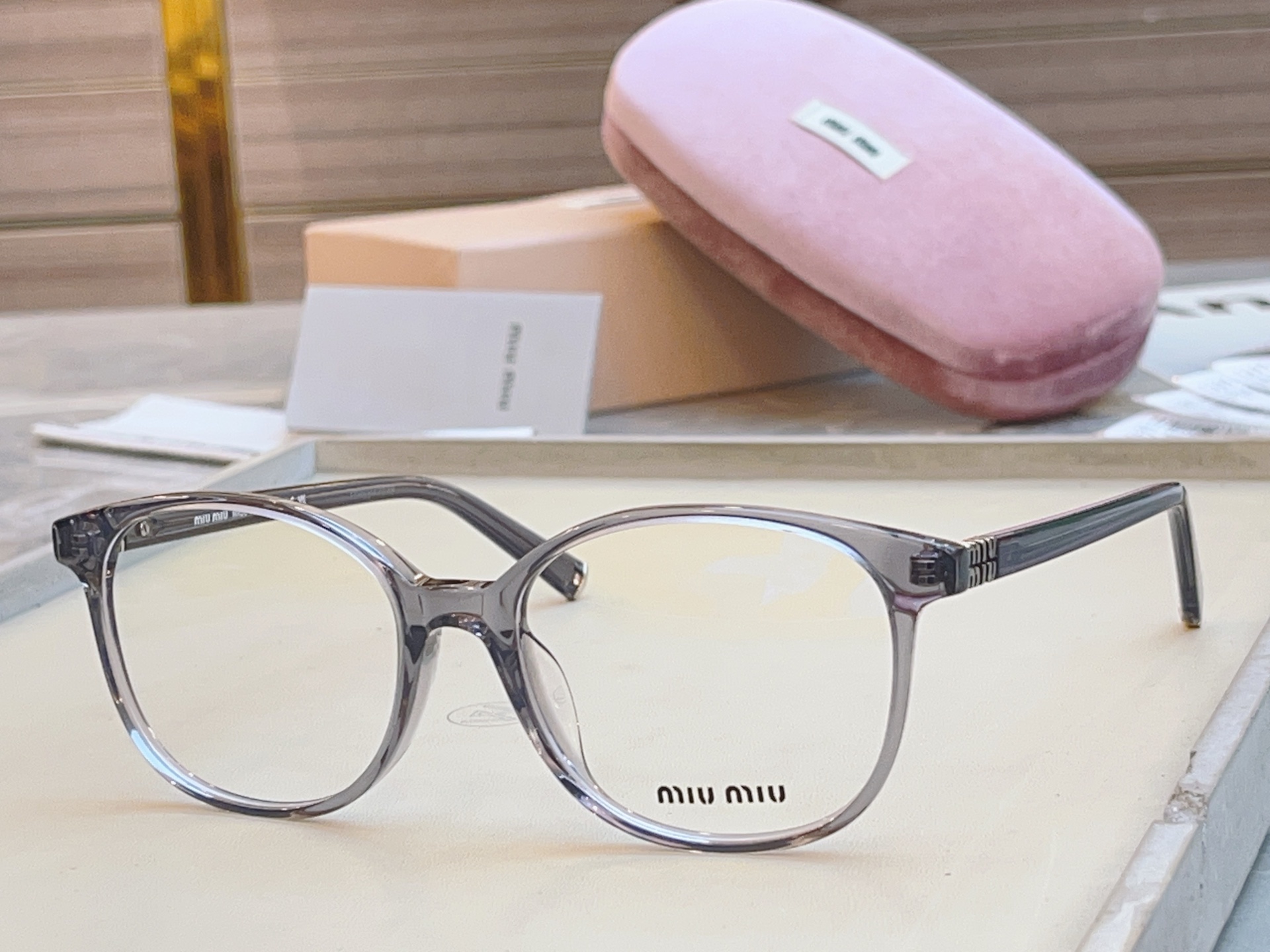 ，【MIUMI*】缪*缪新款眼镜架，Mod VMU 03W，SIZE53口17-140