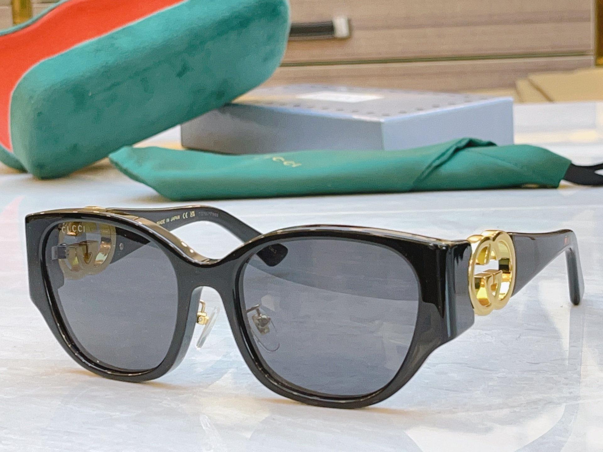 ，【GUCC*】古*驰新款太阳镜，GG1912SA，SIZE:55口19-140