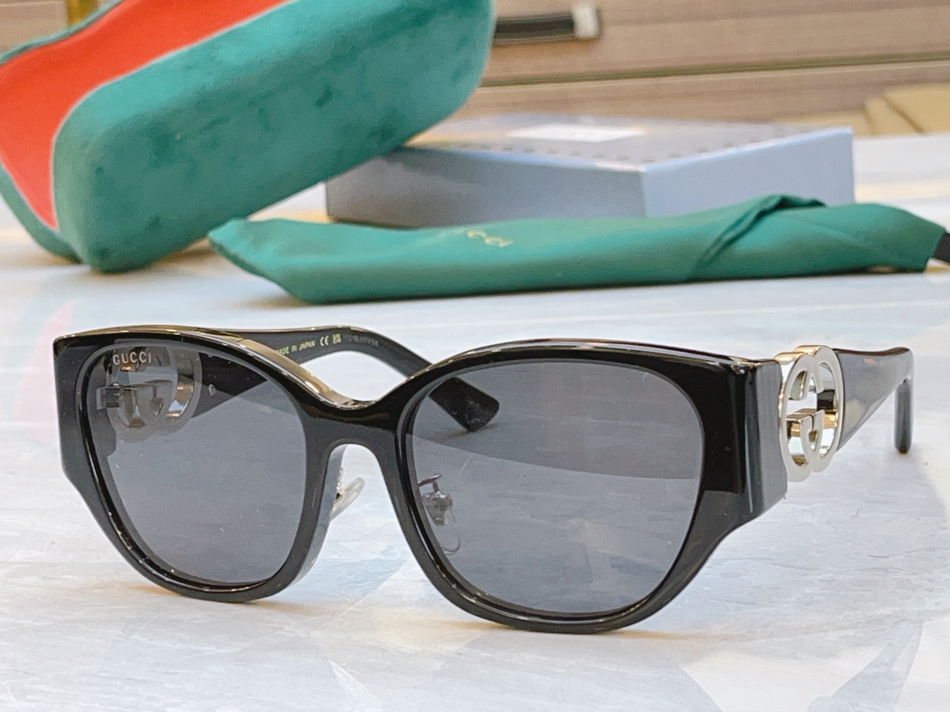 ，【GUCC*】古*驰新款太阳镜，GG1912SA，SIZE:55口19-140