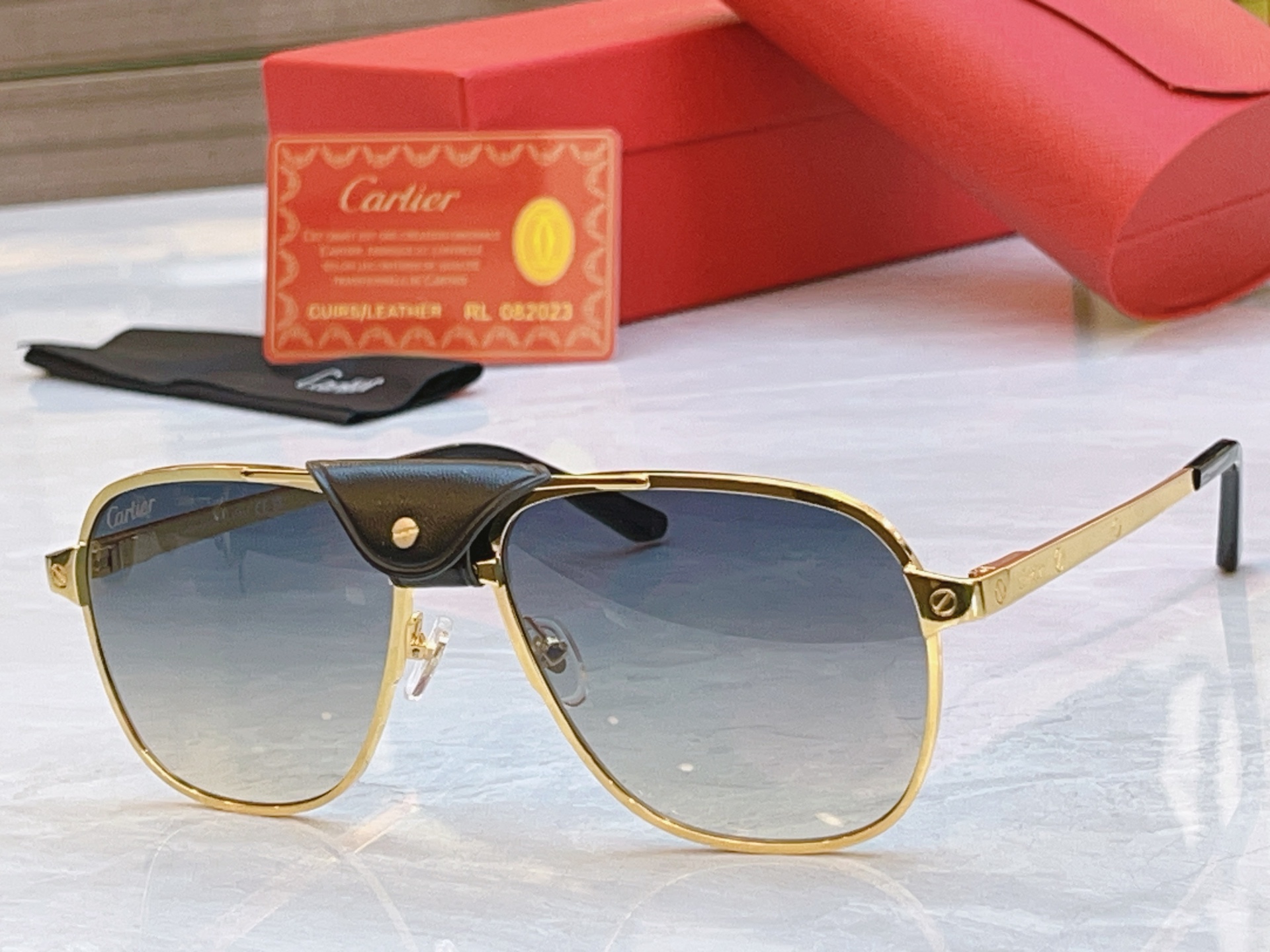 ，【CARTIE*】卡地*亚新款太阳镜，Mod:CT0165S，Size:58口16-145