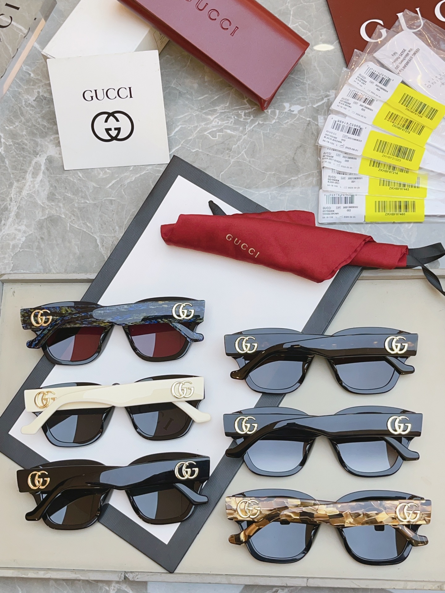 ，【GUCC*】古*驰新款太阳镜🕶️🕶️，MODEL：GG1550SK，SIZE：54口18-150