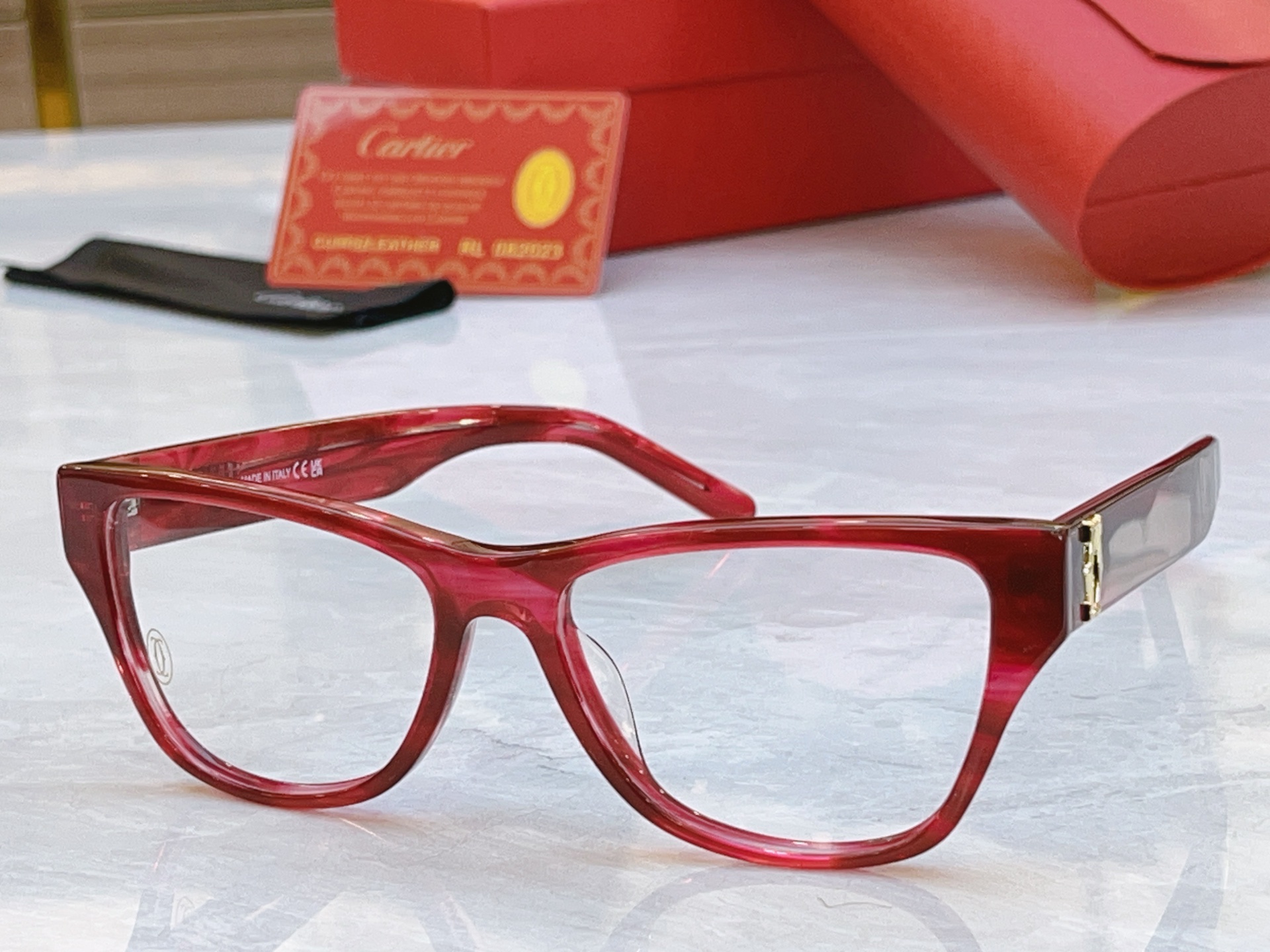 ，【CARTIE*】卡地*亚新款眼镜架，Mod:CT0318O，Size:55口19-145