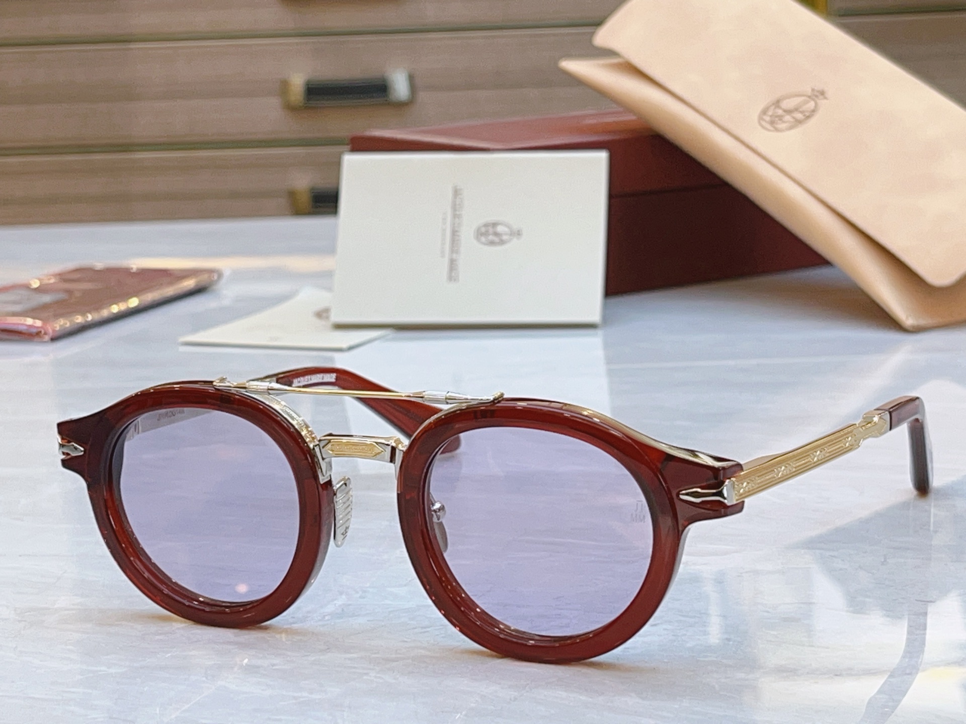 变色 配送盒子，【Jacques Marie Mag*】 JMM新款太阳镜，Model：Delage，S