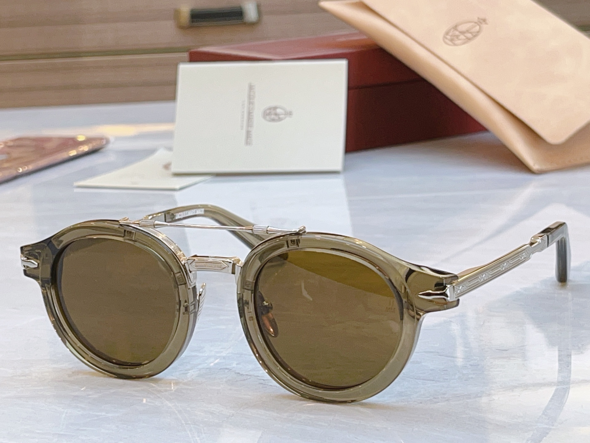 变色 配送盒子，【Jacques Marie Mag*】 JMM新款太阳镜，Model：Delage，S