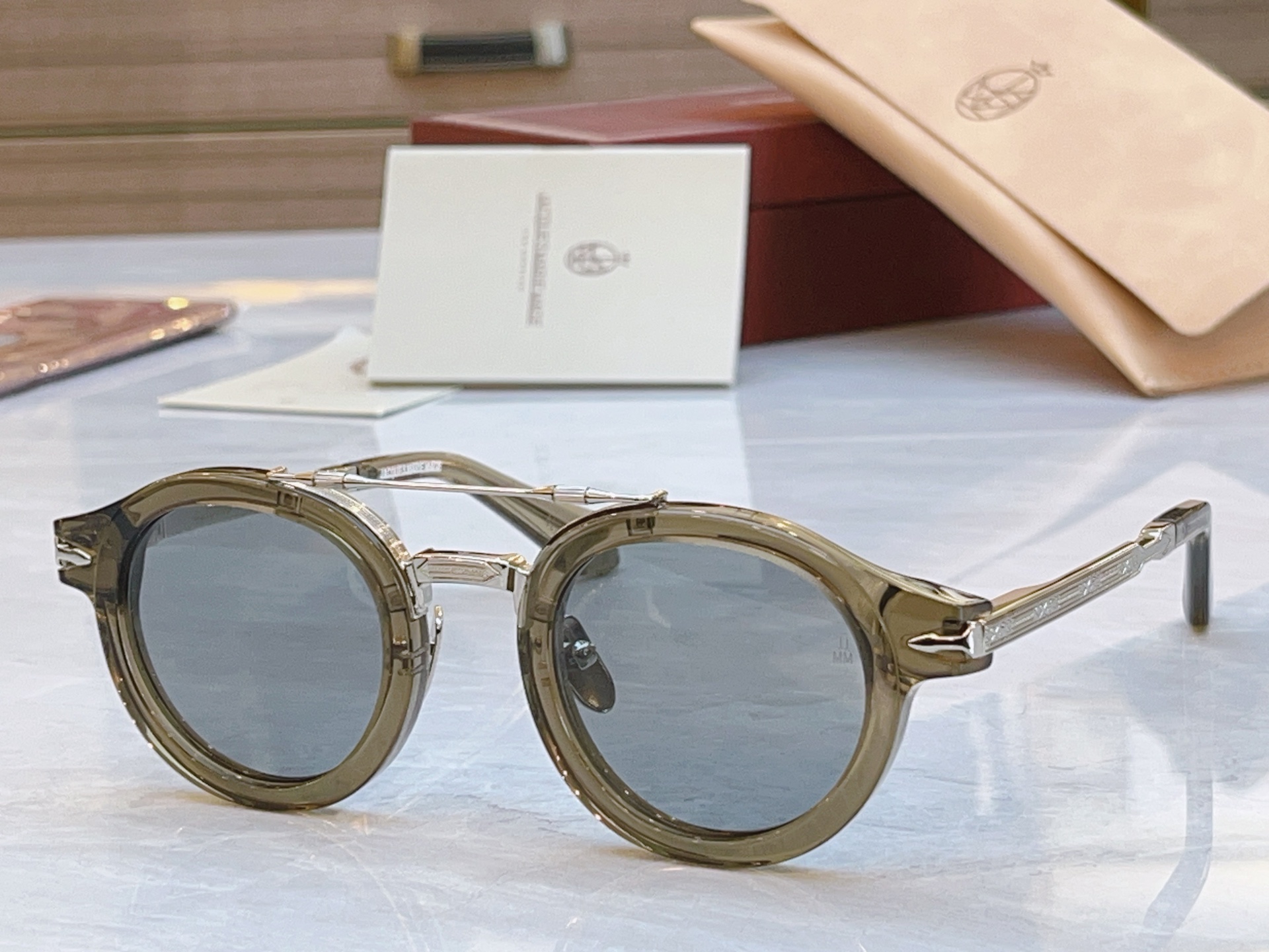 变色 配送盒子，【Jacques Marie Mag*】 JMM新款太阳镜，Model：Delage，S