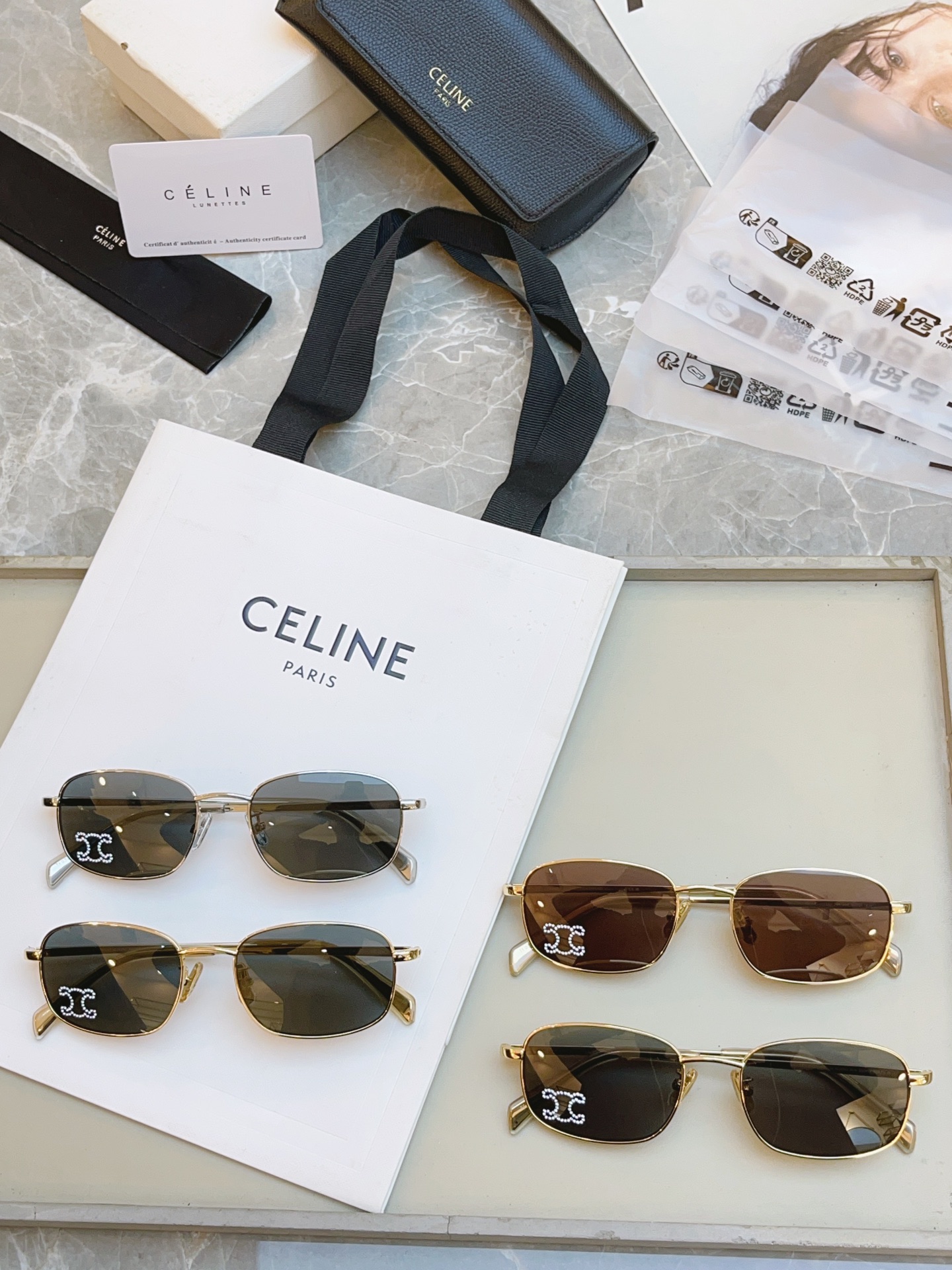 ，【CELIN*】赛*琳新款太阳镜， MODEL:CL40285U ，高版本✨，SIZE: 54口19-