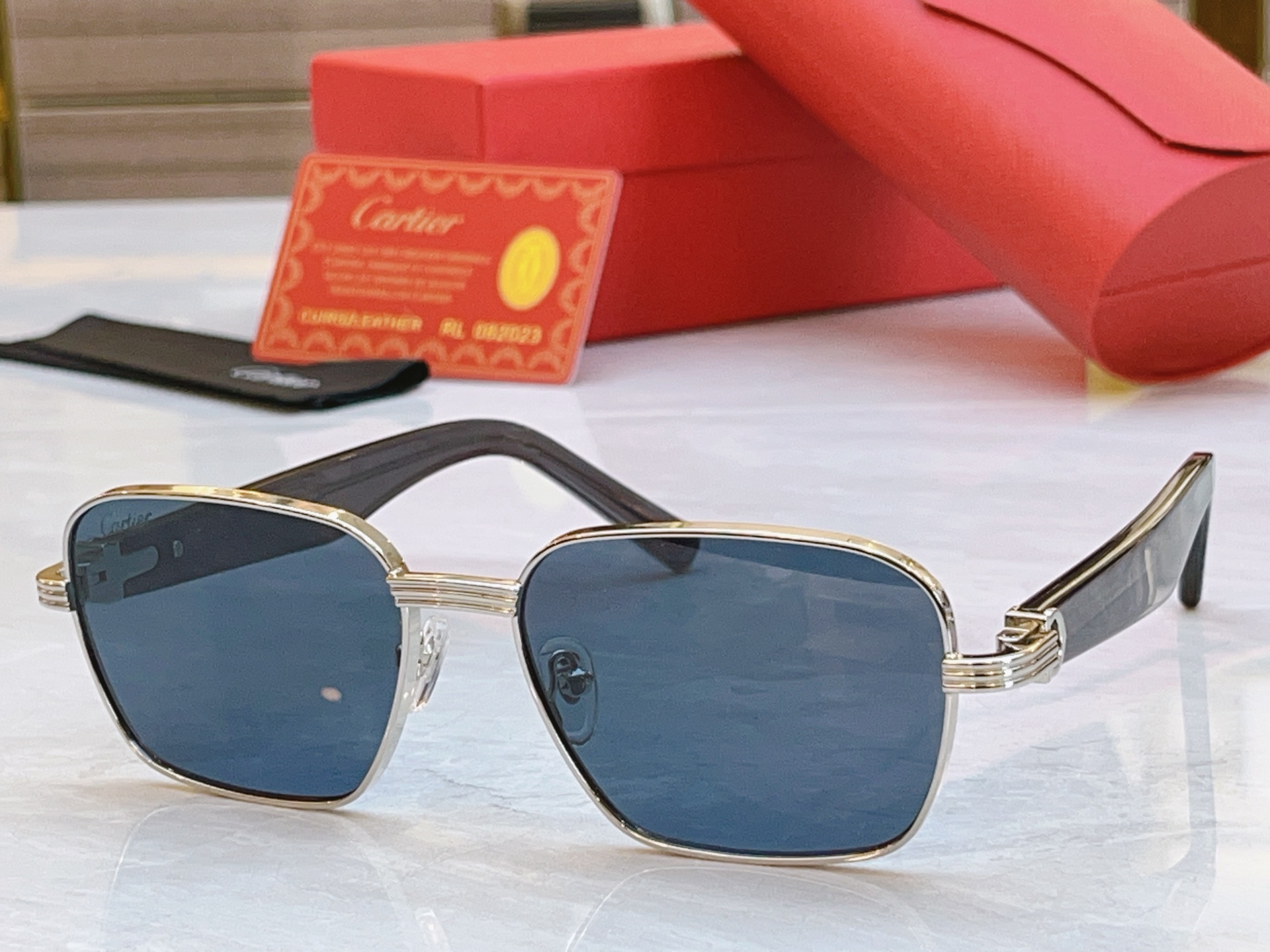 ，【CARTIE*】卡地*亚新款太阳镜🕶️，Mod:CT0533S，Size:55口17-145