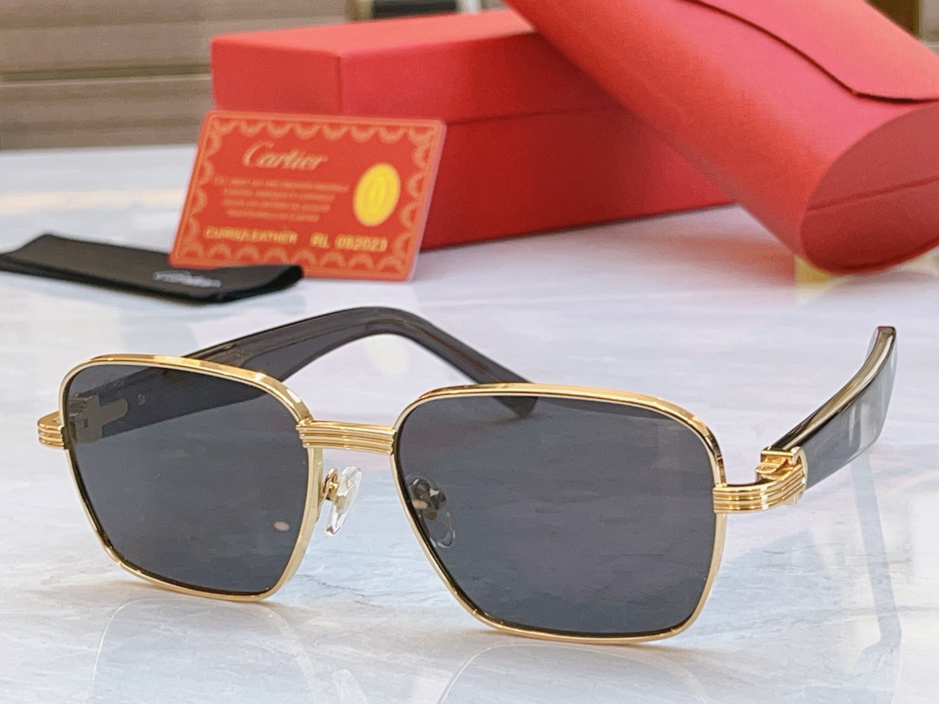 ，【CARTIE*】卡地*亚新款太阳镜🕶️，Mod:CT0533S，Size:55口17-145