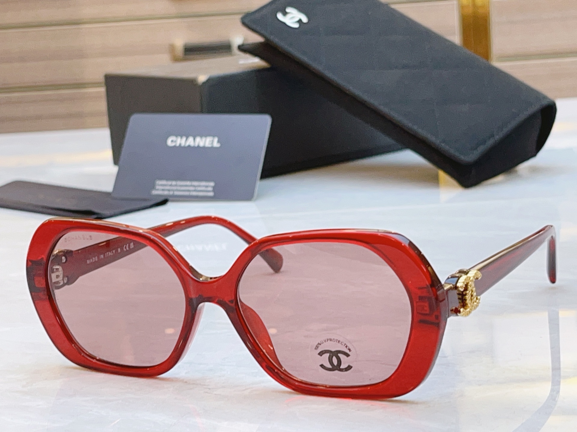 ，【CHANE*】香奈儿新款太阳镜🕶️，MODEL：CH3496，SIZE：55口18-145