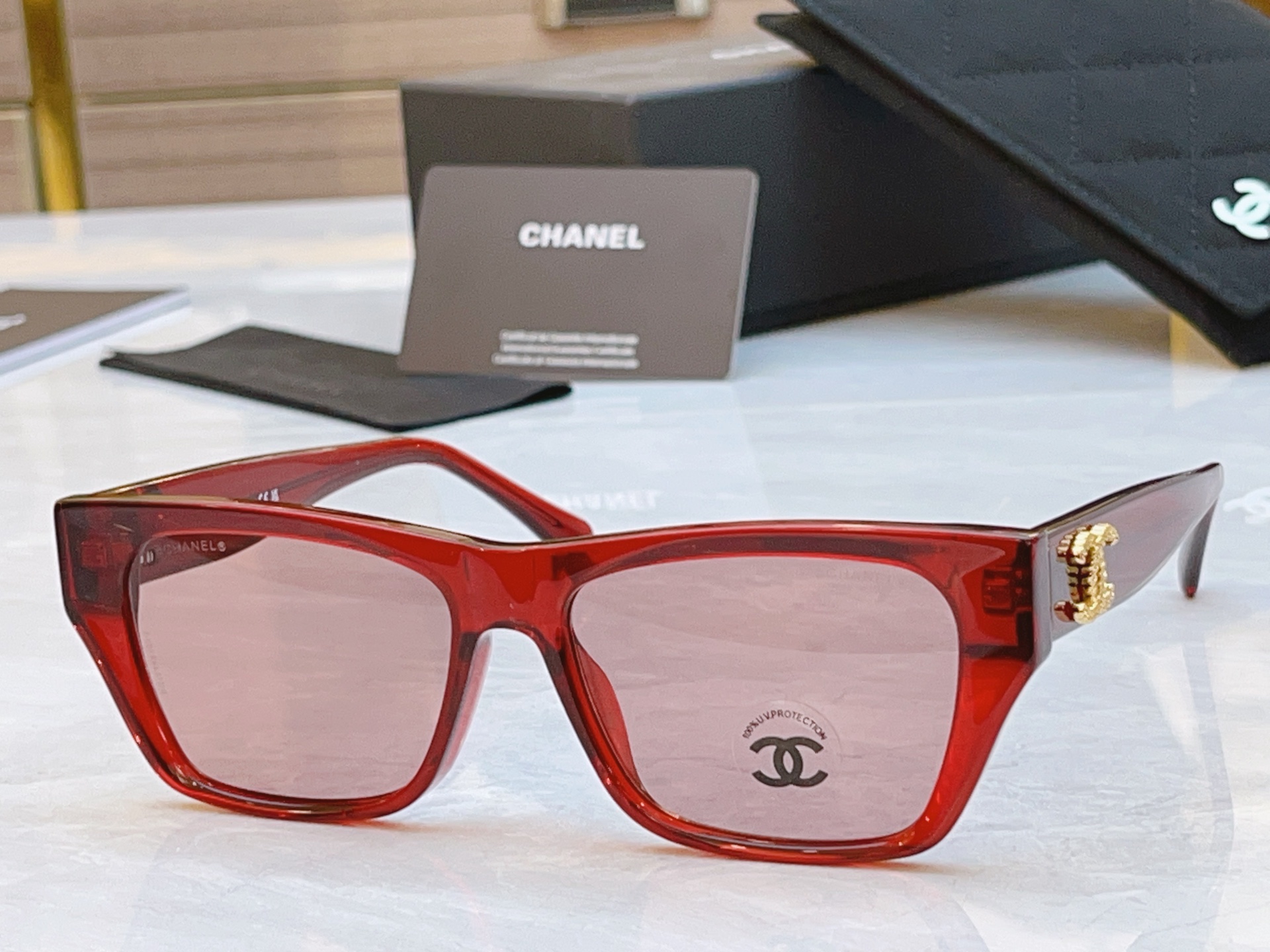 ，【CHANE*】香奈儿新款太阳镜🕶️，MODEL：CH3495，SIZE：55口17-145