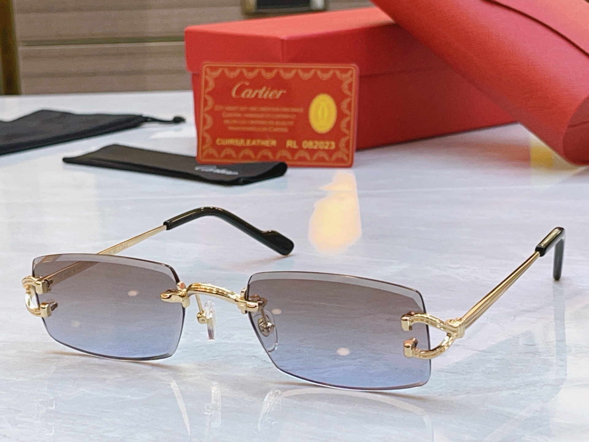 ，【CARTIE*】卡地*亚新款太阳镜🕶️，Mod:CT0550S，Size:55口17-140