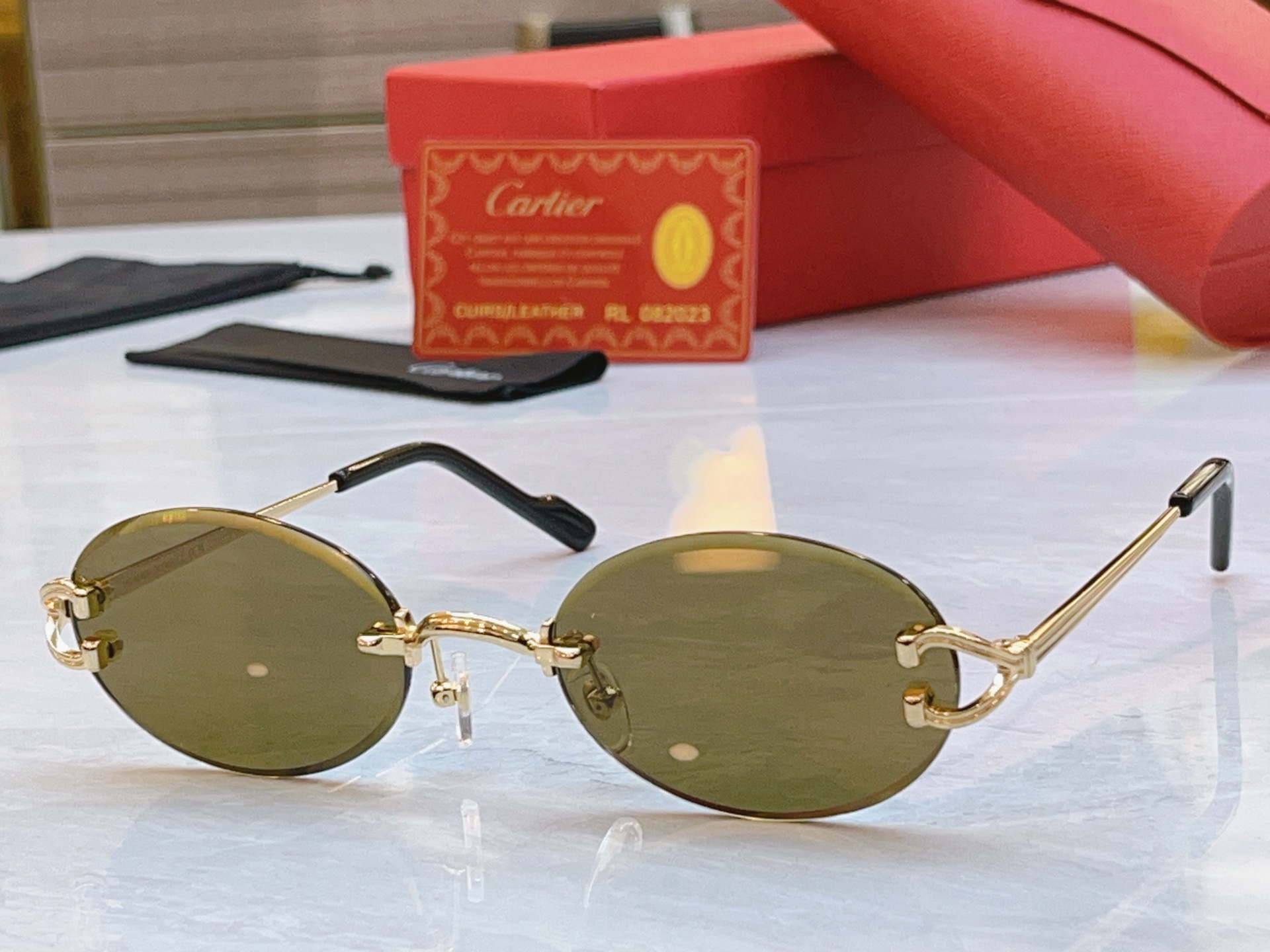 ，【CARTIE*】卡地*亚新款太阳镜🕶️，Mod:CT0551S，Size:55口18-140