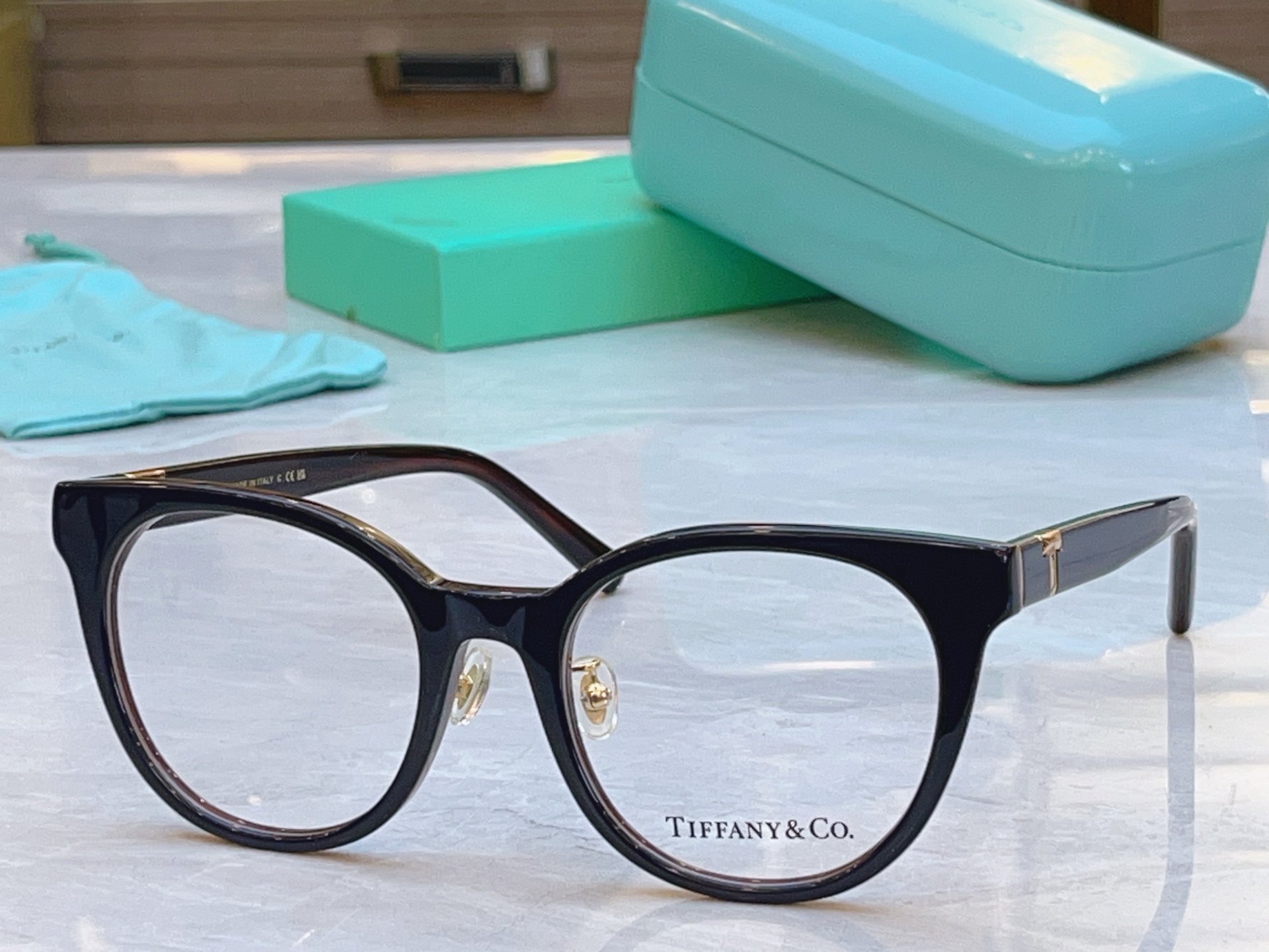 ，【Tiffany & Co.】蒂芙*尼新款眼镜架，Mod：TF2238D，Size：53口20-145