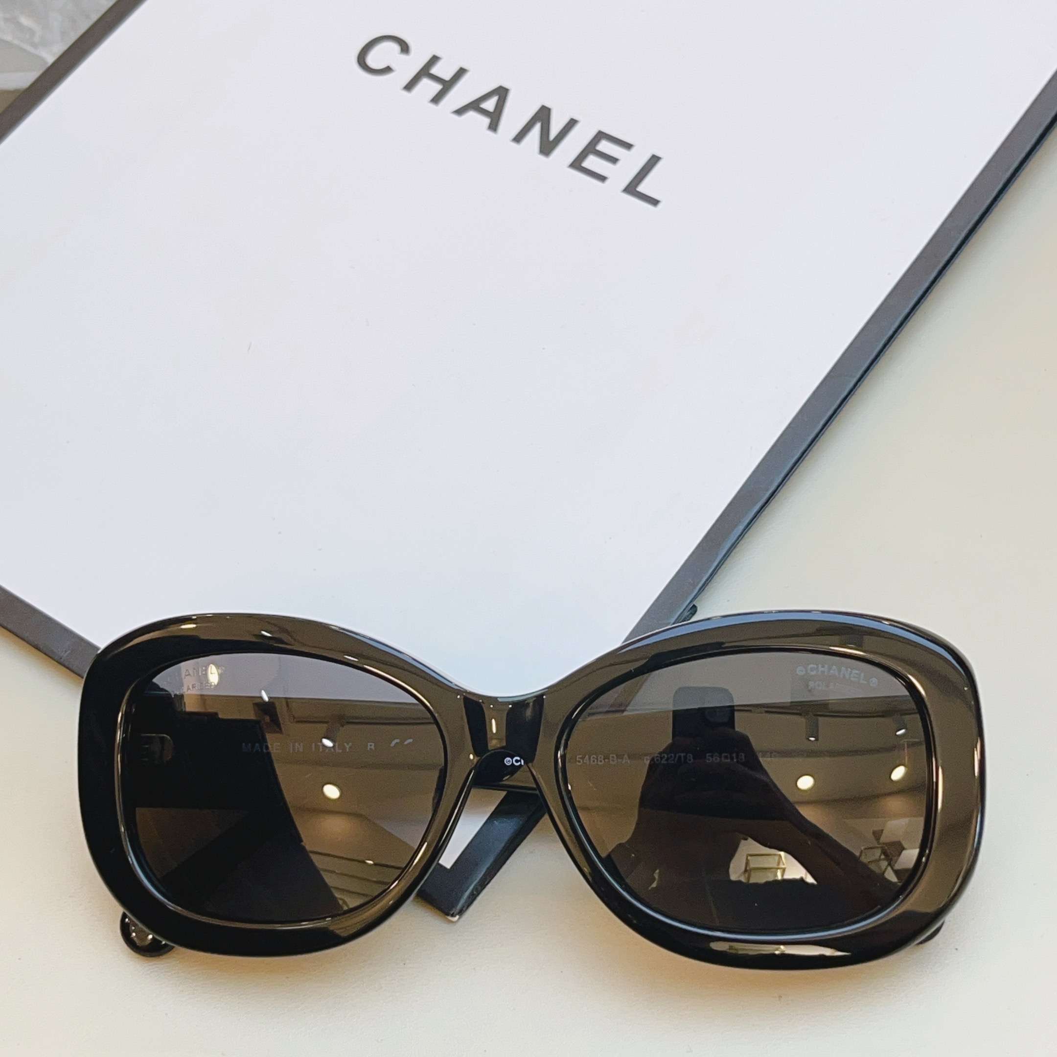 ，【CHAN*】香奈*儿新款太阳镜，高版本✨✨MODEL：CH5468-B-A，SIZE：56口18-1