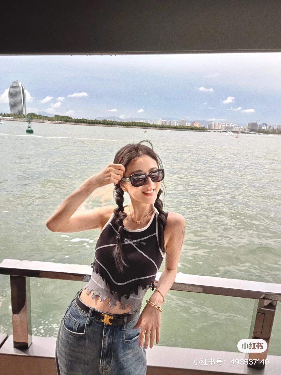 ，【CHAN*】香奈*儿新款太阳镜，高版本✨✨MODEL：CH5468-B-A，SIZE：56口18-1