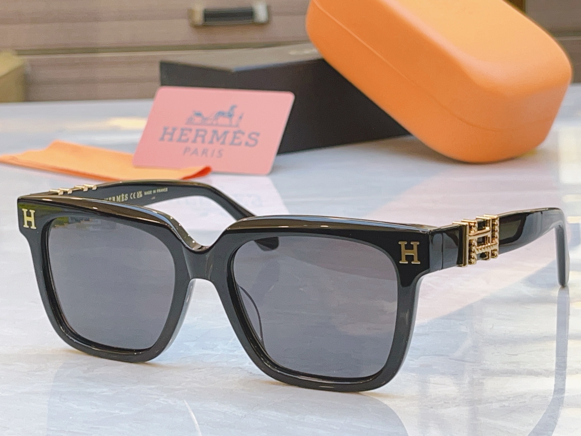，【HERME*】爱马*仕新款太阳镜🕶️，MODEL：9706，SIZE：55口18-145