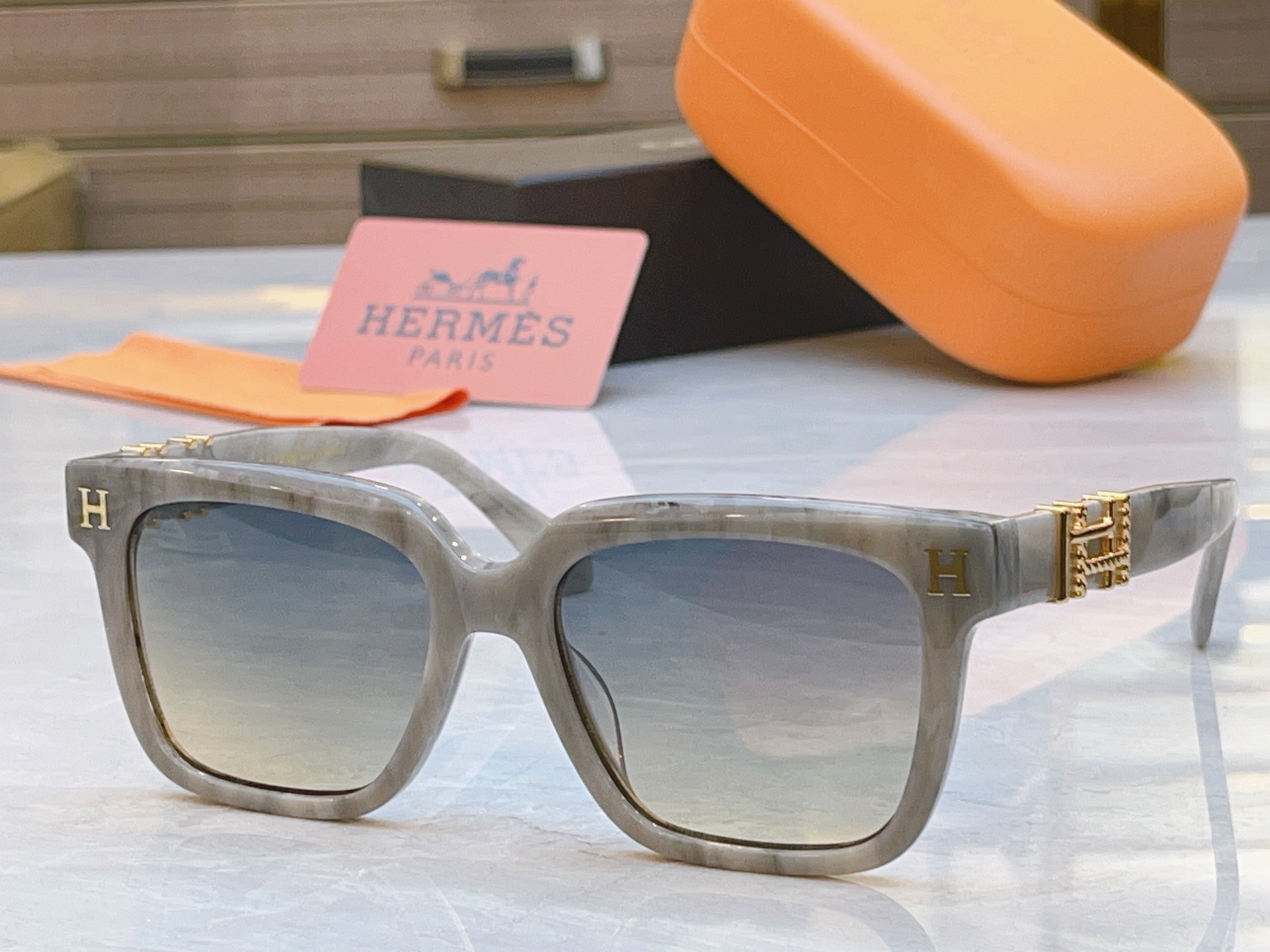 ，【HERME*】爱马*仕新款太阳镜🕶️，MODEL：9706，SIZE：55口18-145