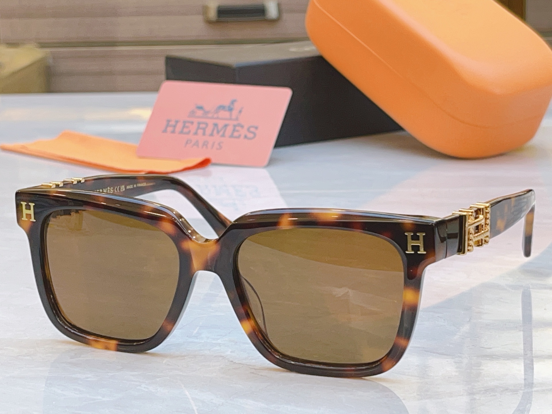 ，【HERME*】爱马*仕新款太阳镜🕶️，MODEL：9706，SIZE：55口18-145