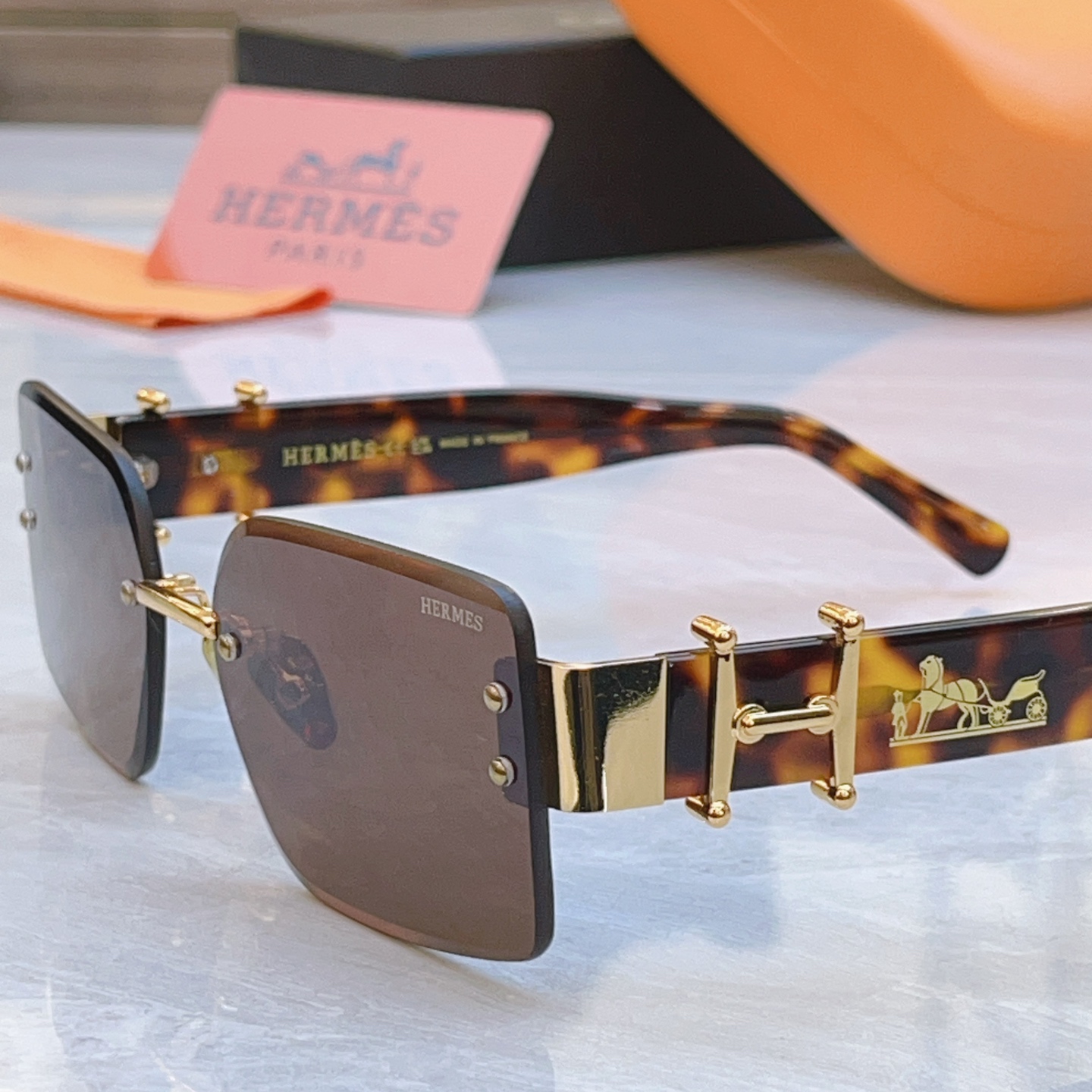 ，【HERME*】爱马*仕新款太阳镜🕶️，MODEL：9701，SIZE：59口17-142
