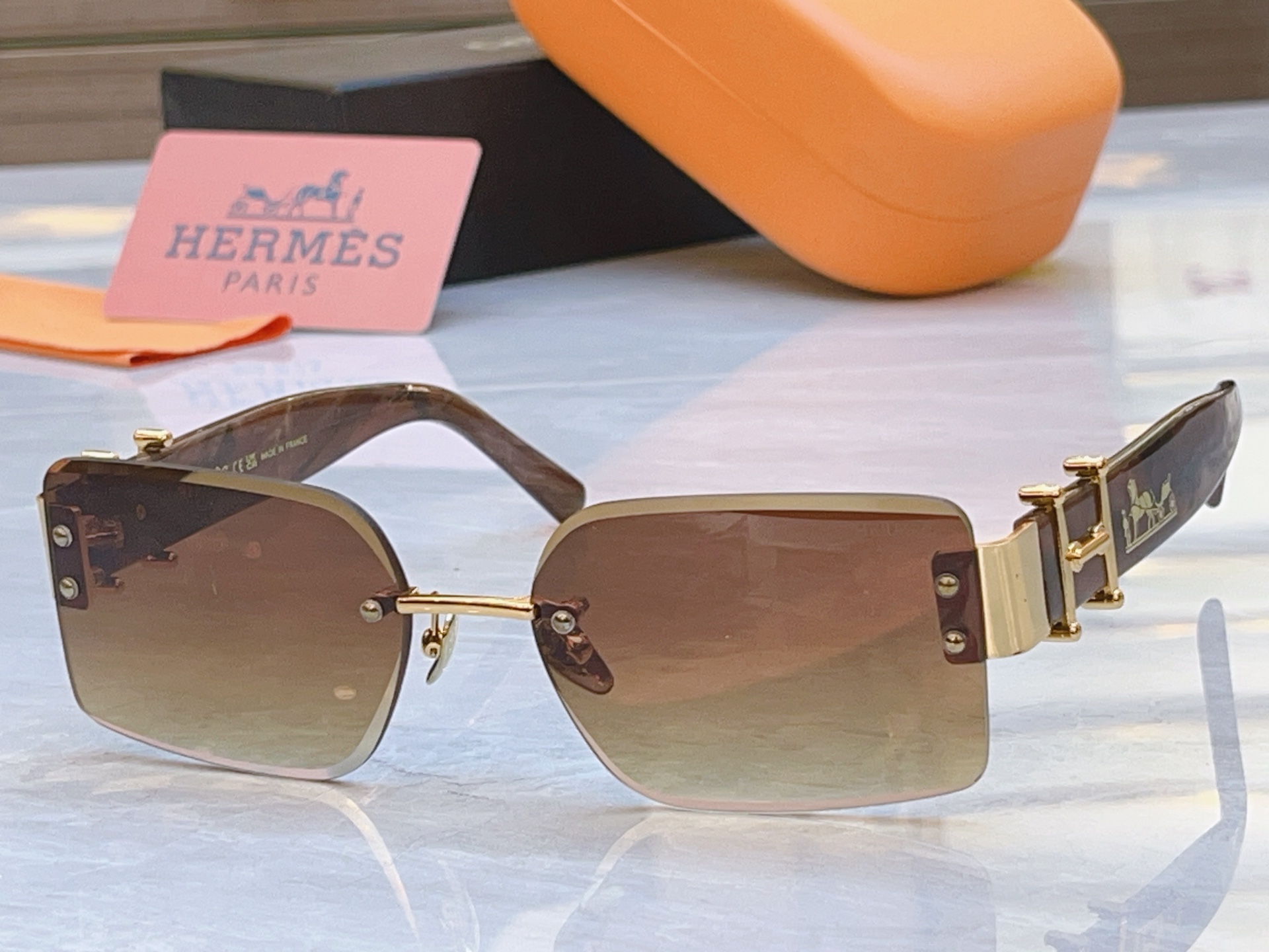 ，【HERME*】爱马*仕新款太阳镜🕶️，MODEL：9701，SIZE：59口17-142