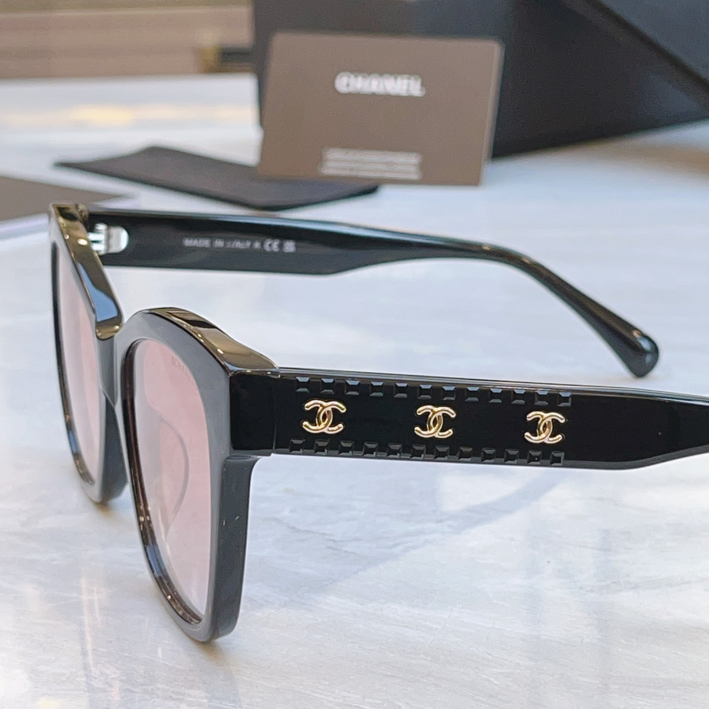 ，【CHANE*】香奈*儿新款太阳镜，MODEL：CH9162B， SIZE：53口20-145