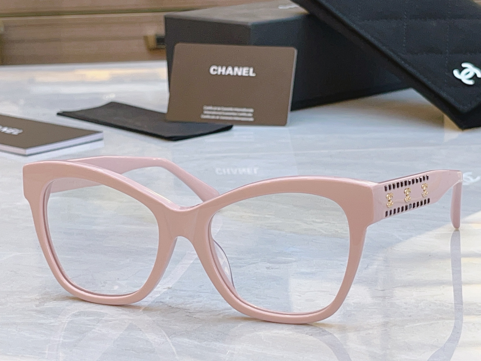 ，【CHANE*】香奈*儿新款眼镜架，MODEL：CH9162B， SIZE：53口20-145