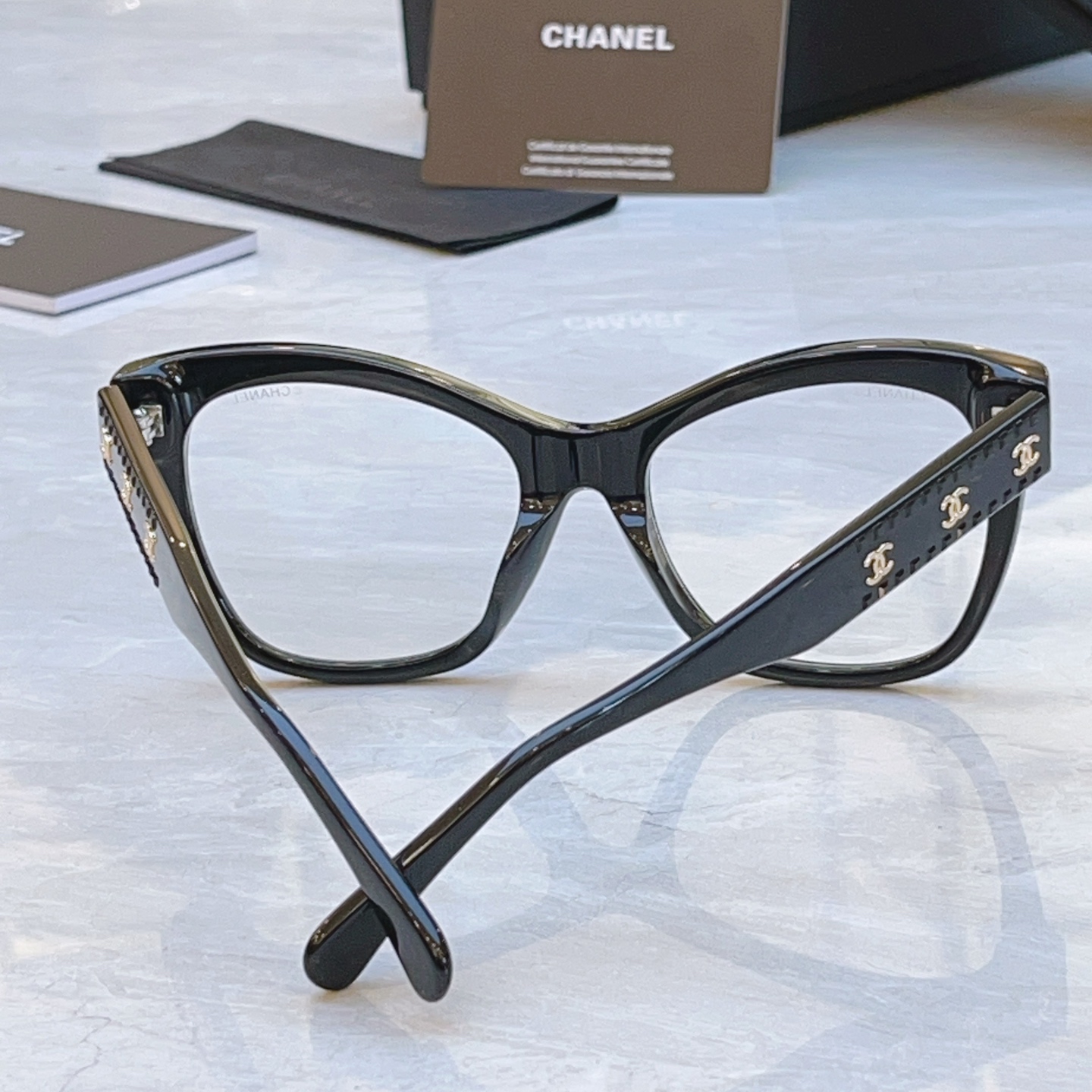 ，【CHANE*】香奈*儿新款眼镜架，MODEL：CH9162B， SIZE：53口20-145