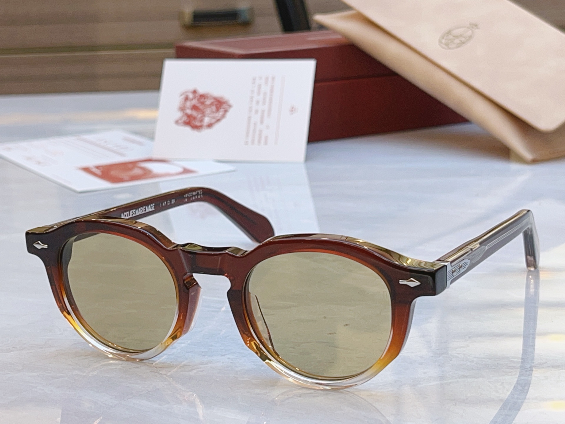 配送盒子，【Jacques Marie Mag*】 JMM新款太阳镜，Model：DEMONCEYI，S