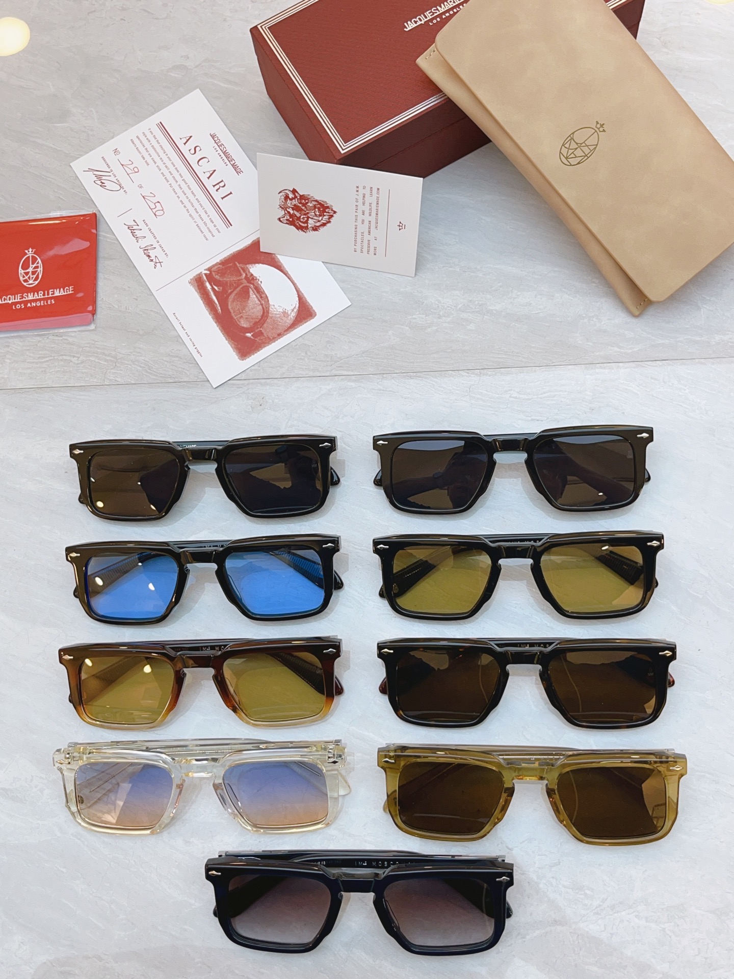 配送盒子，【Jacques Marie Mag*】 JMM新款太阳镜，Model：MOSCOVAI，Si