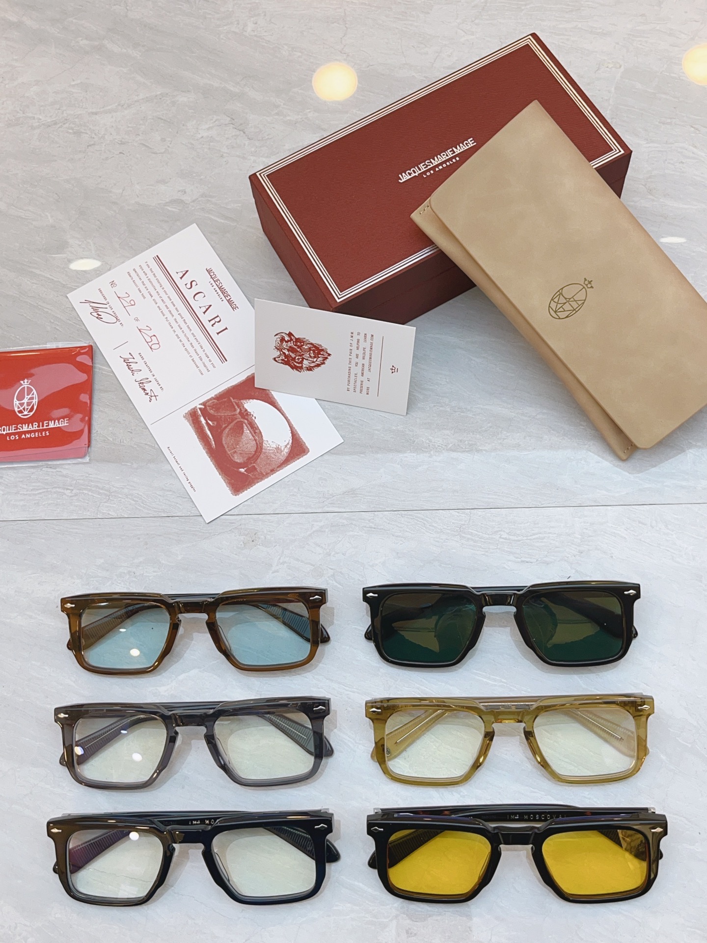 配送盒子，【Jacques Marie Mag*】 JMM新款太阳镜，Model：MOSCOVAI，Si