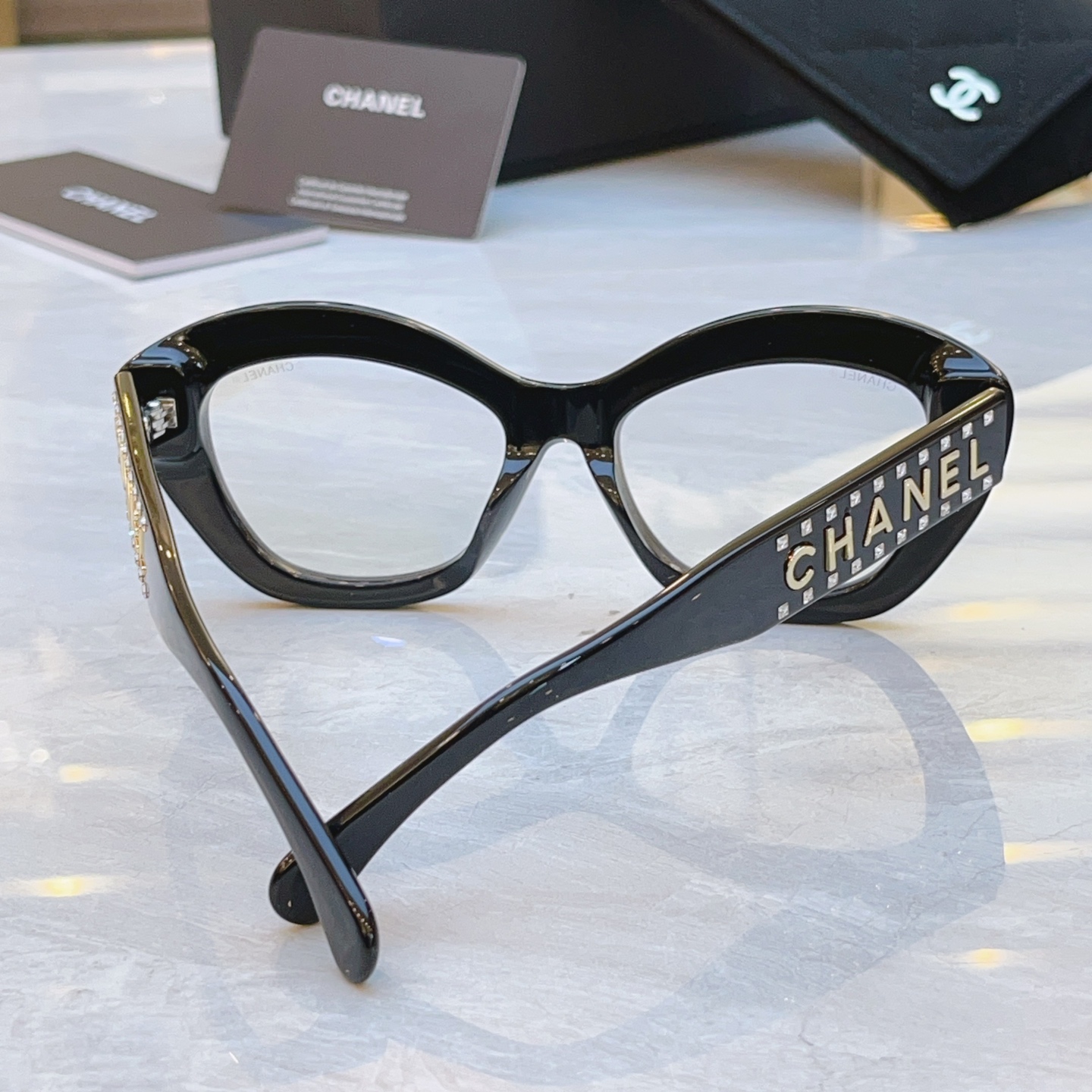 ，【CHANE*】香奈*儿新款眼镜架，MODEL：9161B，SIZE：53口19-145