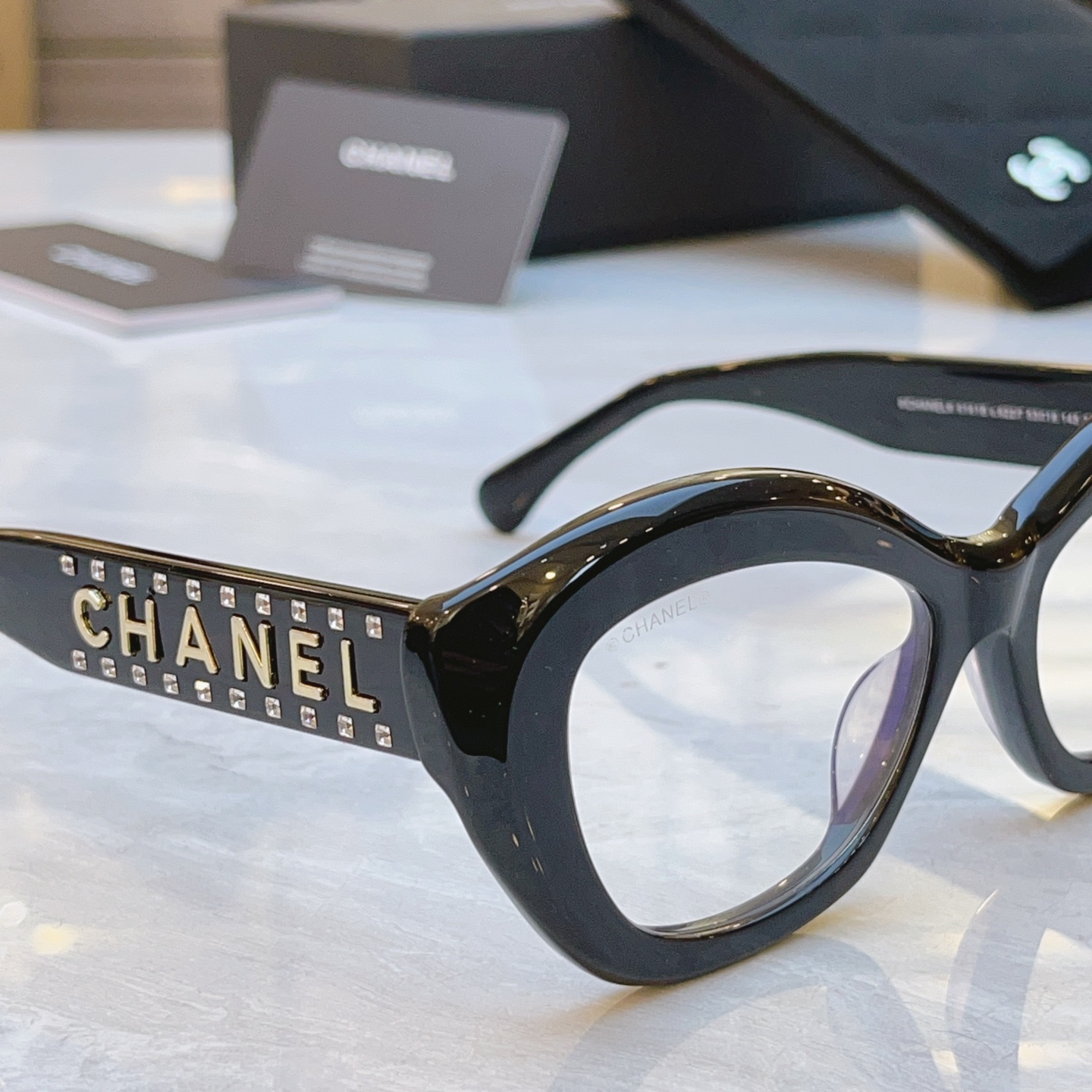 ，【CHANE*】香奈*儿新款眼镜架，MODEL：9161B，SIZE：53口19-145