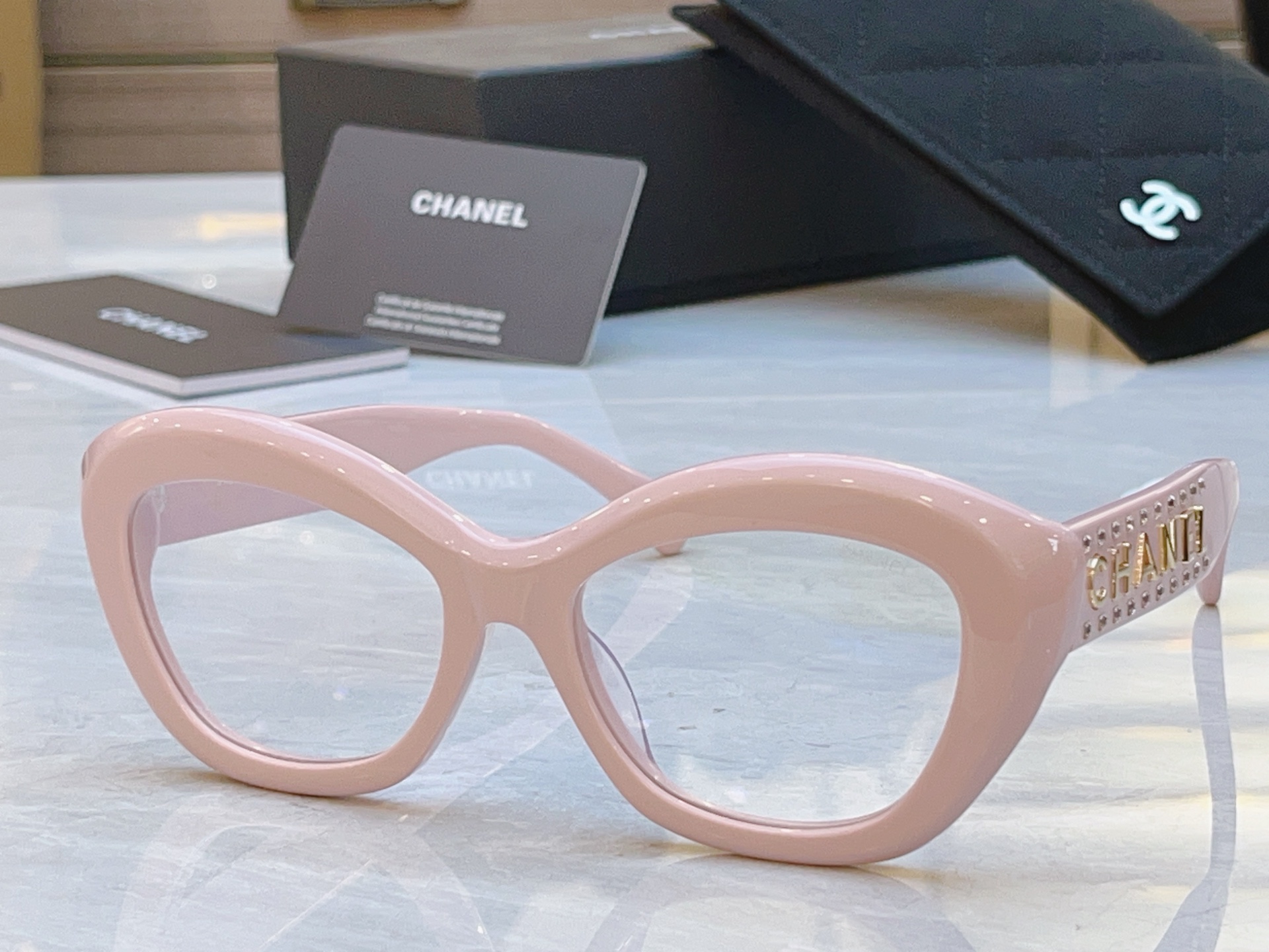 ，【CHANE*】香奈*儿新款眼镜架，MODEL：9161B，SIZE：53口19-145