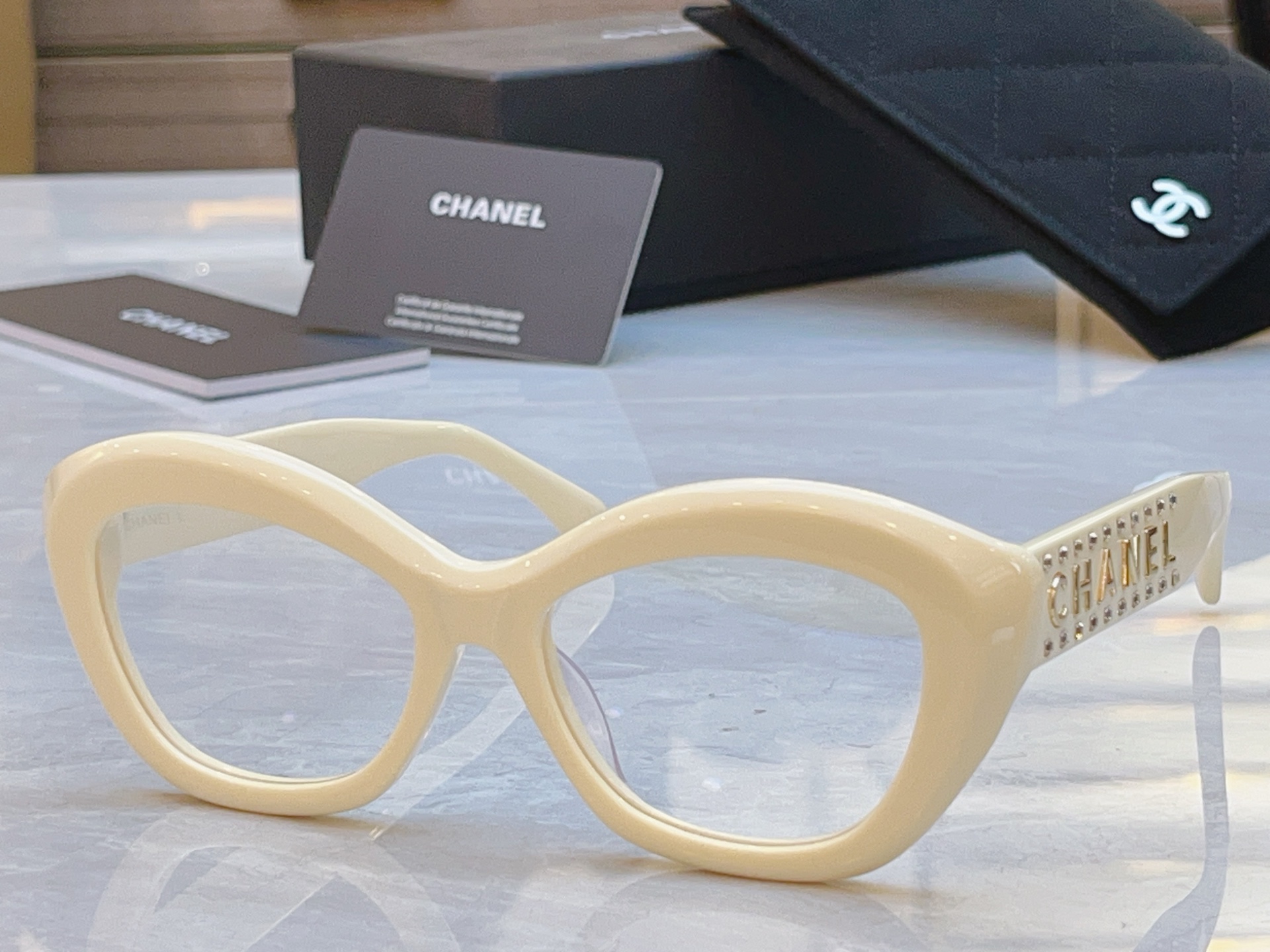 ，【CHANE*】香奈*儿新款眼镜架，MODEL：9161B，SIZE：53口19-145