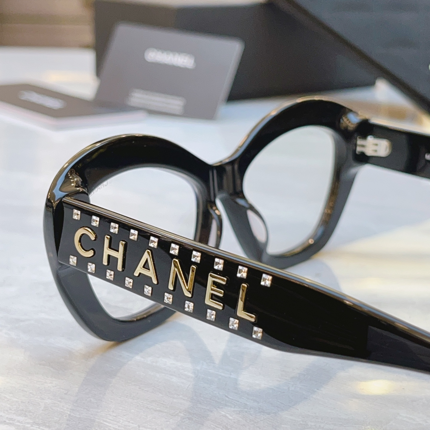 ，【CHANE*】香奈*儿新款眼镜架，MODEL：9161B，SIZE：53口19-145