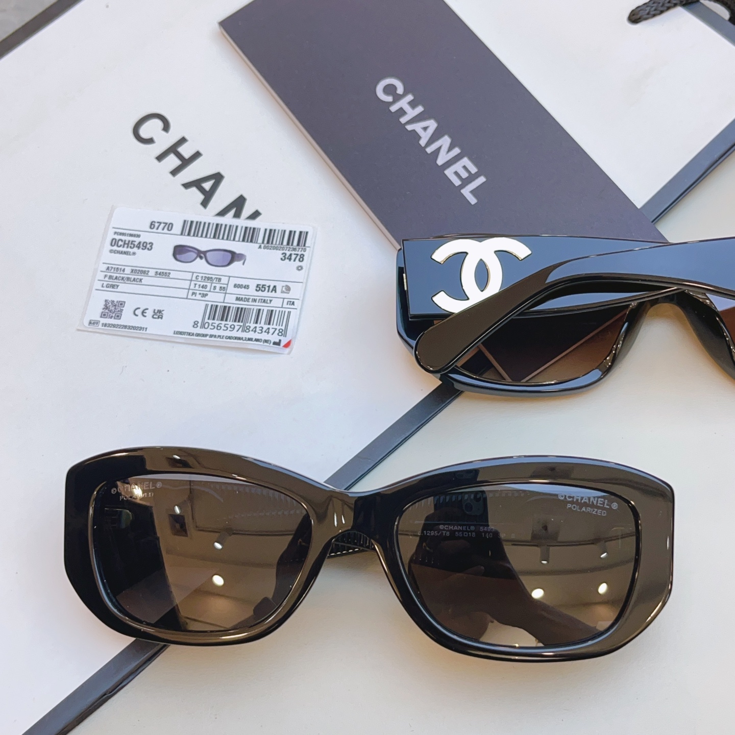 ，【CHAN*】香奈*儿新款太阳镜，高版本✨✨MODEL：CH5493，SIZE：55口18-140