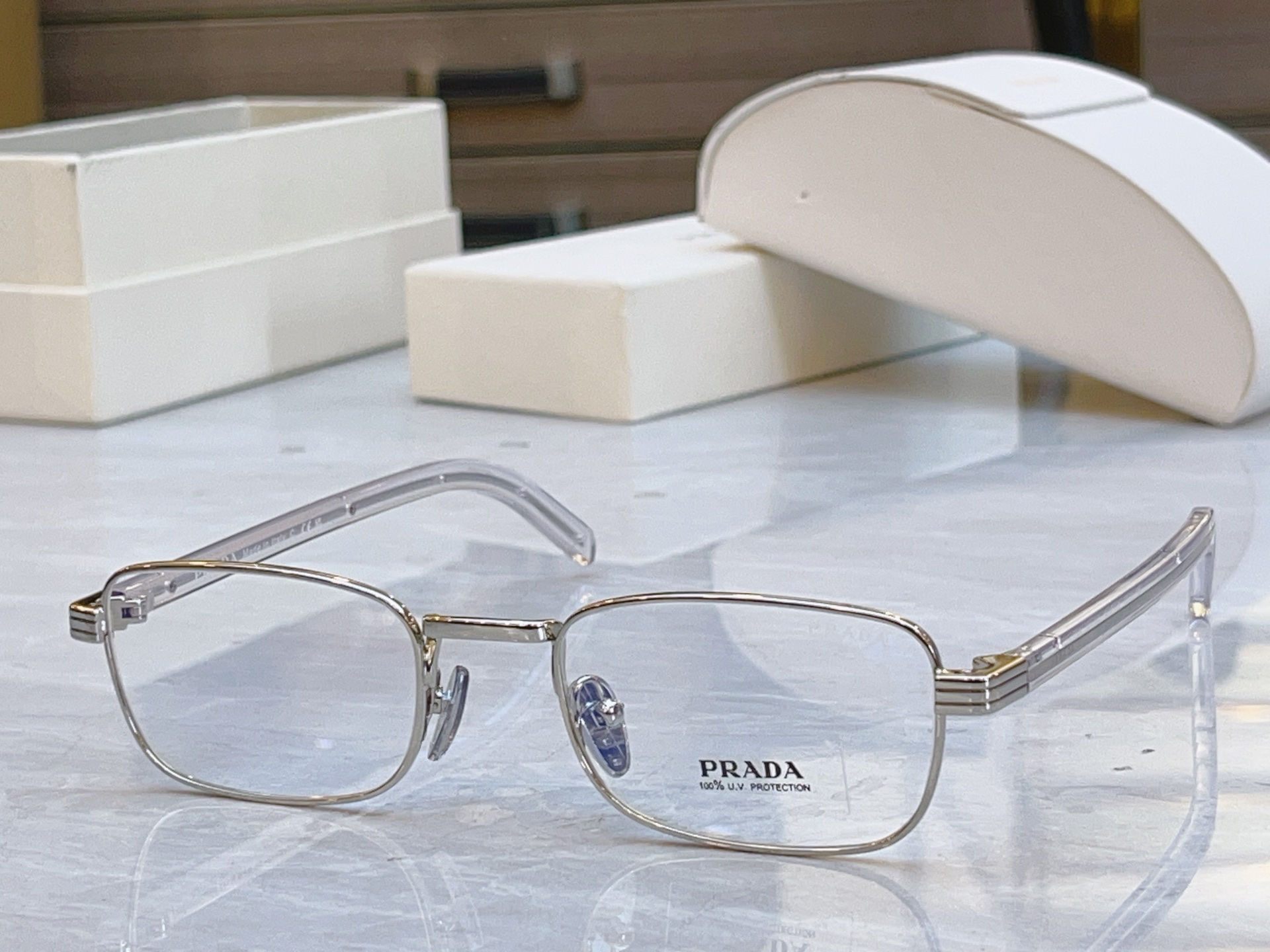 ，【PRAD*】普拉*达新款眼镜架，MODEL：PR C54V，SIZE：52口22-145