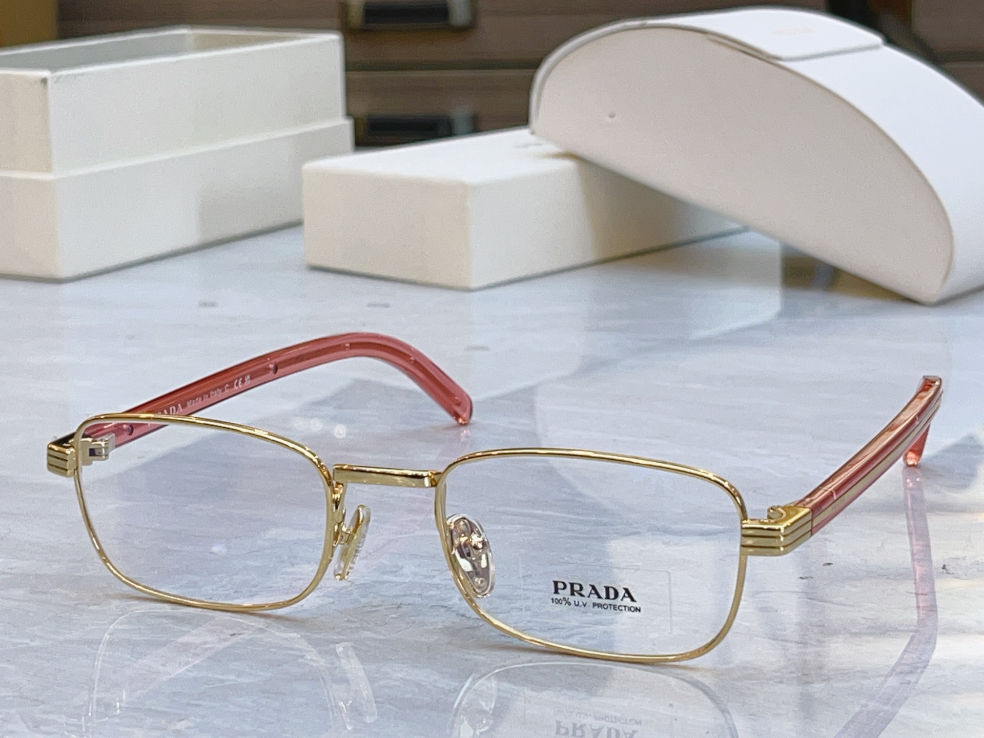 ，【PRAD*】普拉*达新款眼镜架，MODEL：PR C54V，SIZE：52口22-145