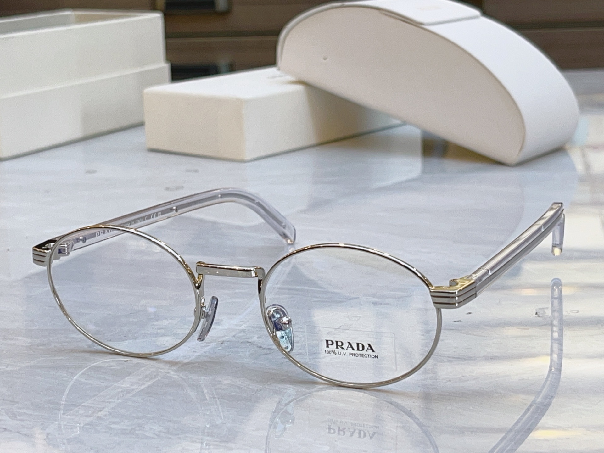 ，【PRAD*】普拉*达新款眼镜架，MODEL：PR C55V，SIZE：51口22-145