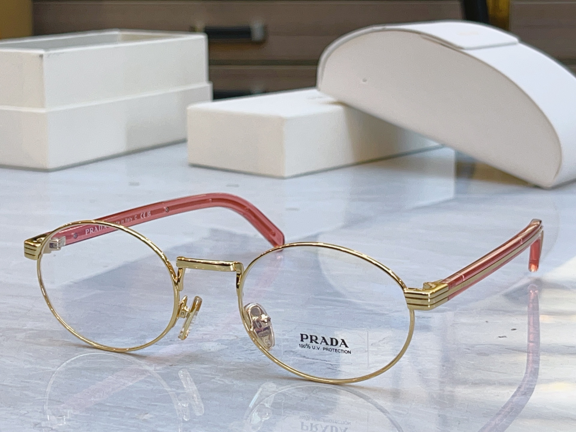 ，【PRAD*】普拉*达新款眼镜架，MODEL：PR C55V，SIZE：51口22-145