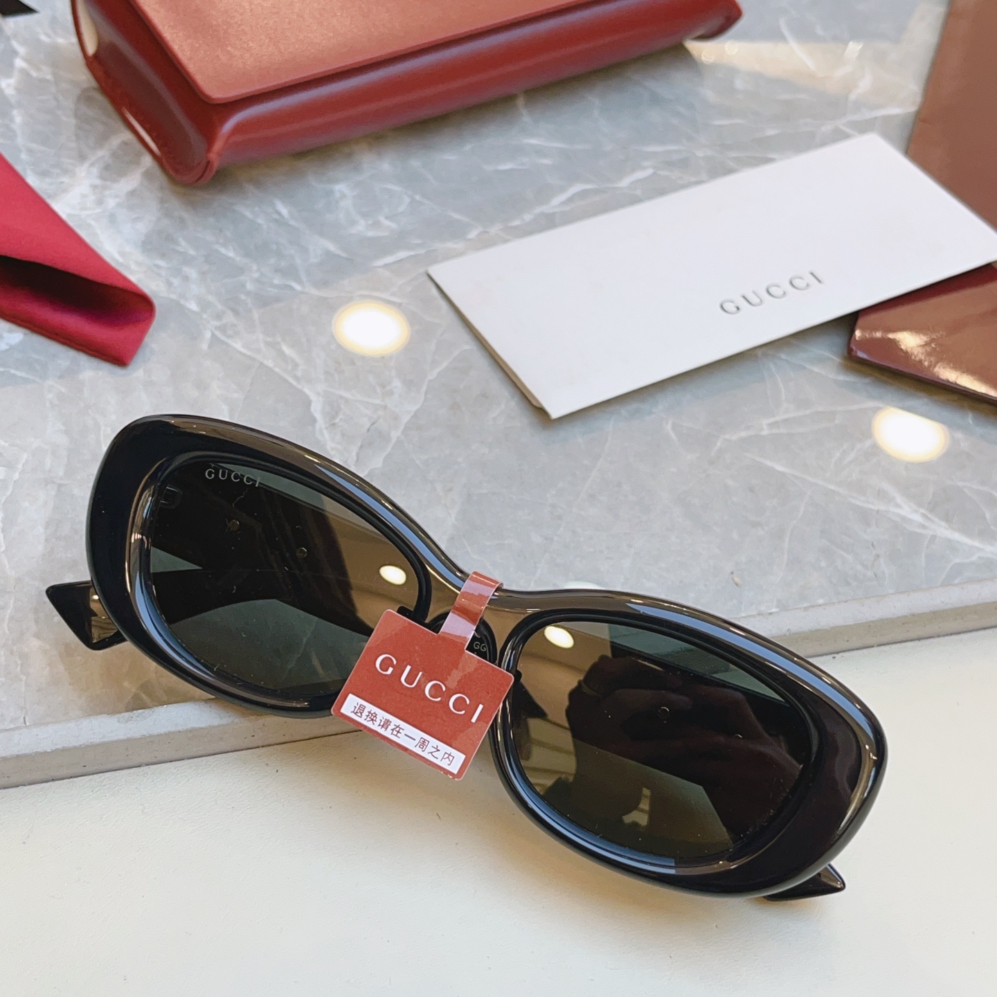，【GUCC*】古*驰新款太阳镜 高版本✨，MODEL：GG1829SK，SIZE：53口18-145 