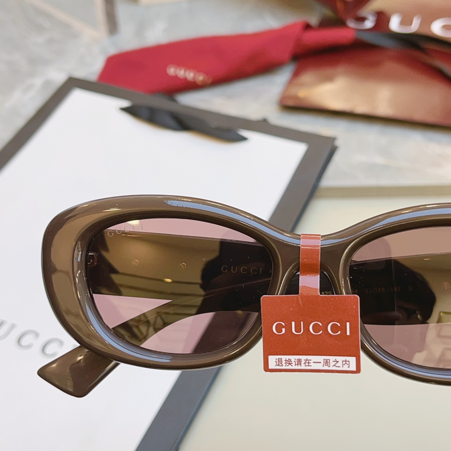 ，【GUCC*】古*驰新款太阳镜 高版本✨，MODEL：GG1829SK，SIZE：53口18-145 