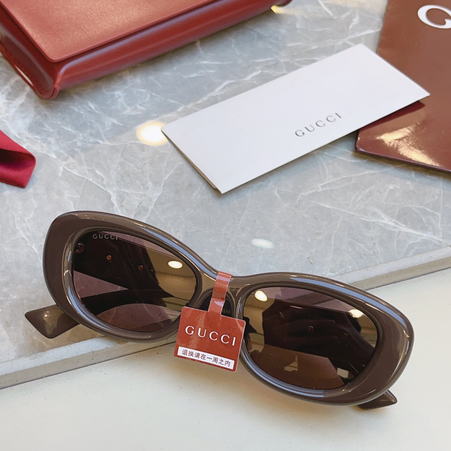 ，【GUCC*】古*驰新款太阳镜 高版本✨，MODEL：GG1829SK，SIZE：53口18-145 