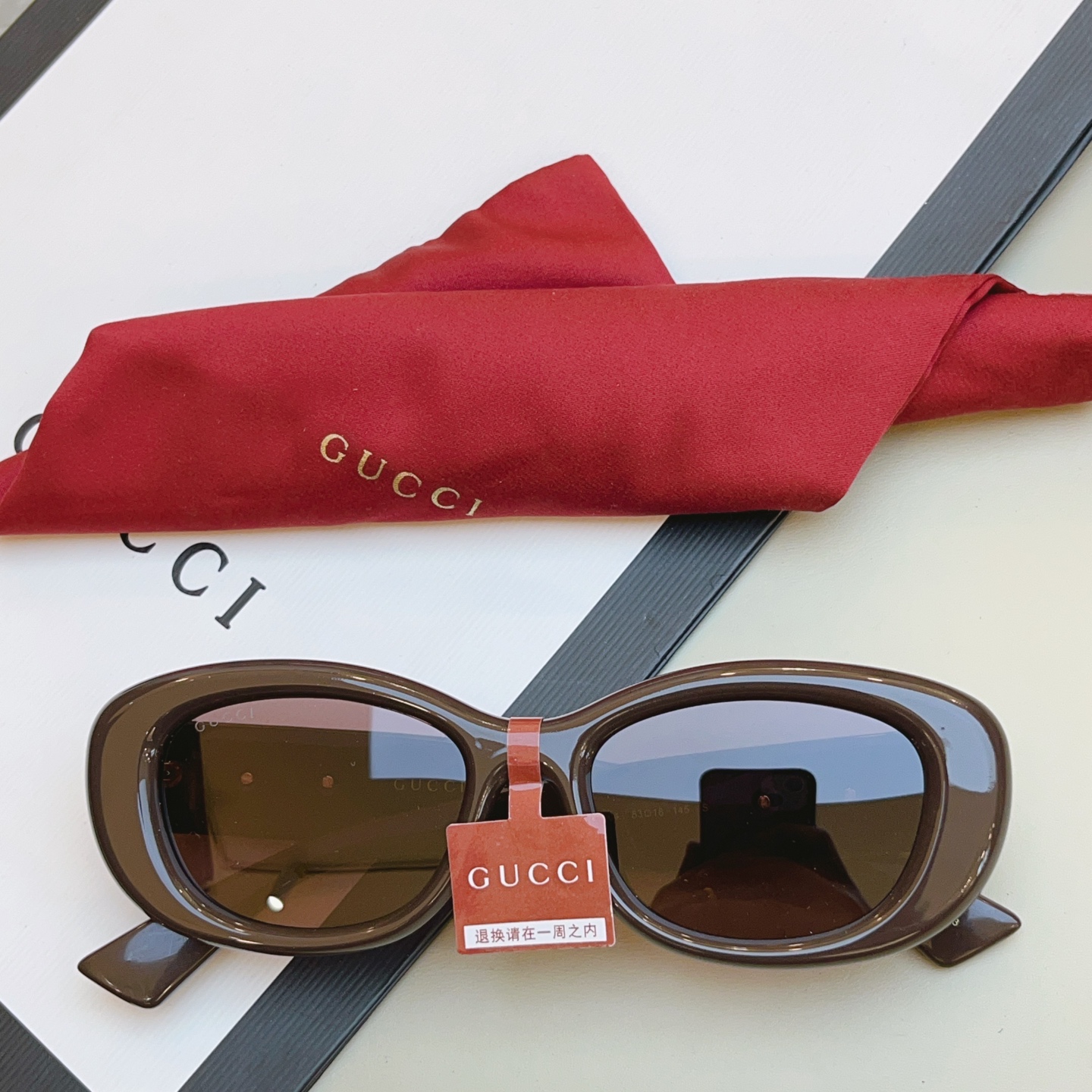 ，【GUCC*】古*驰新款太阳镜 高版本✨，MODEL：GG1829SK，SIZE：53口18-145 