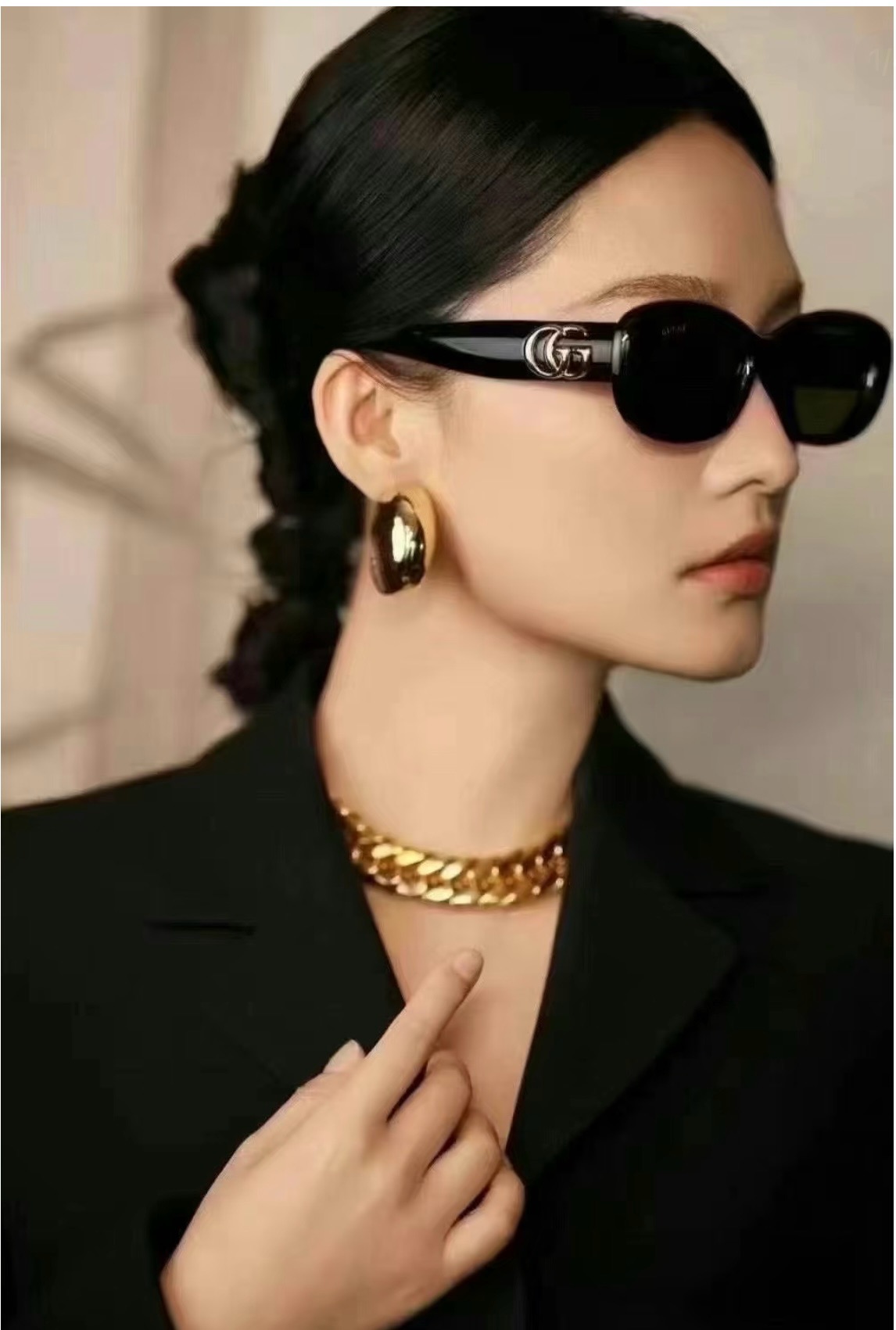 ，【GUCC*】古*驰新款太阳镜 高版本✨，MODEL：GG1829SK，SIZE：53口18-145 