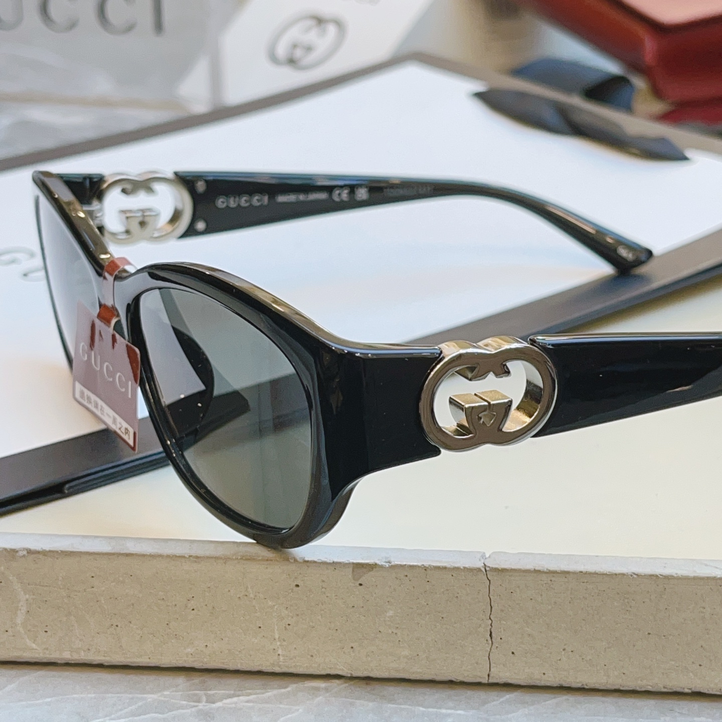 ，【GUCC*】古*驰新款太阳镜 高版本✨，MODEL：GG1826SK，SIZE：57口16-140 