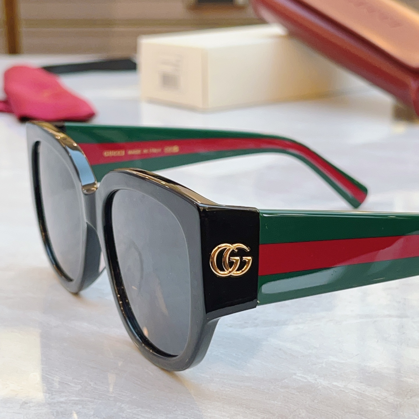 ，【GUCC*】古*驰新款太阳镜，GG1587S，SIZE:53口20-140