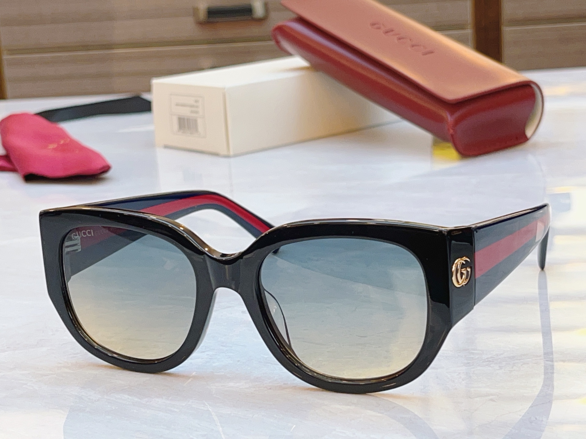 ，【GUCC*】古*驰新款太阳镜，GG1587S，SIZE:53口20-140